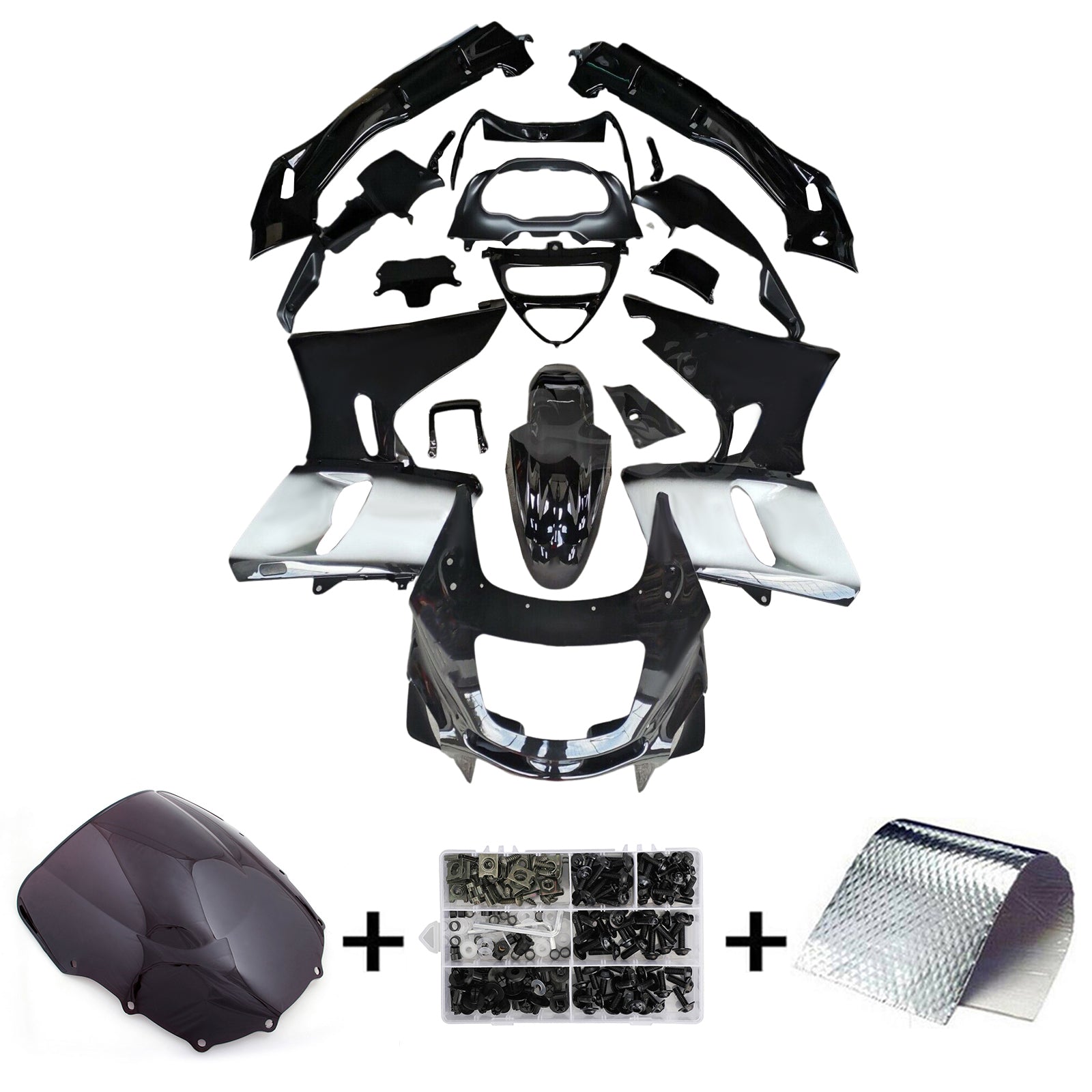 Kawasaki ZZR400 1993-2007 ZZR600 1998-2003 Fairing Kit Bodywork Plastic ABS