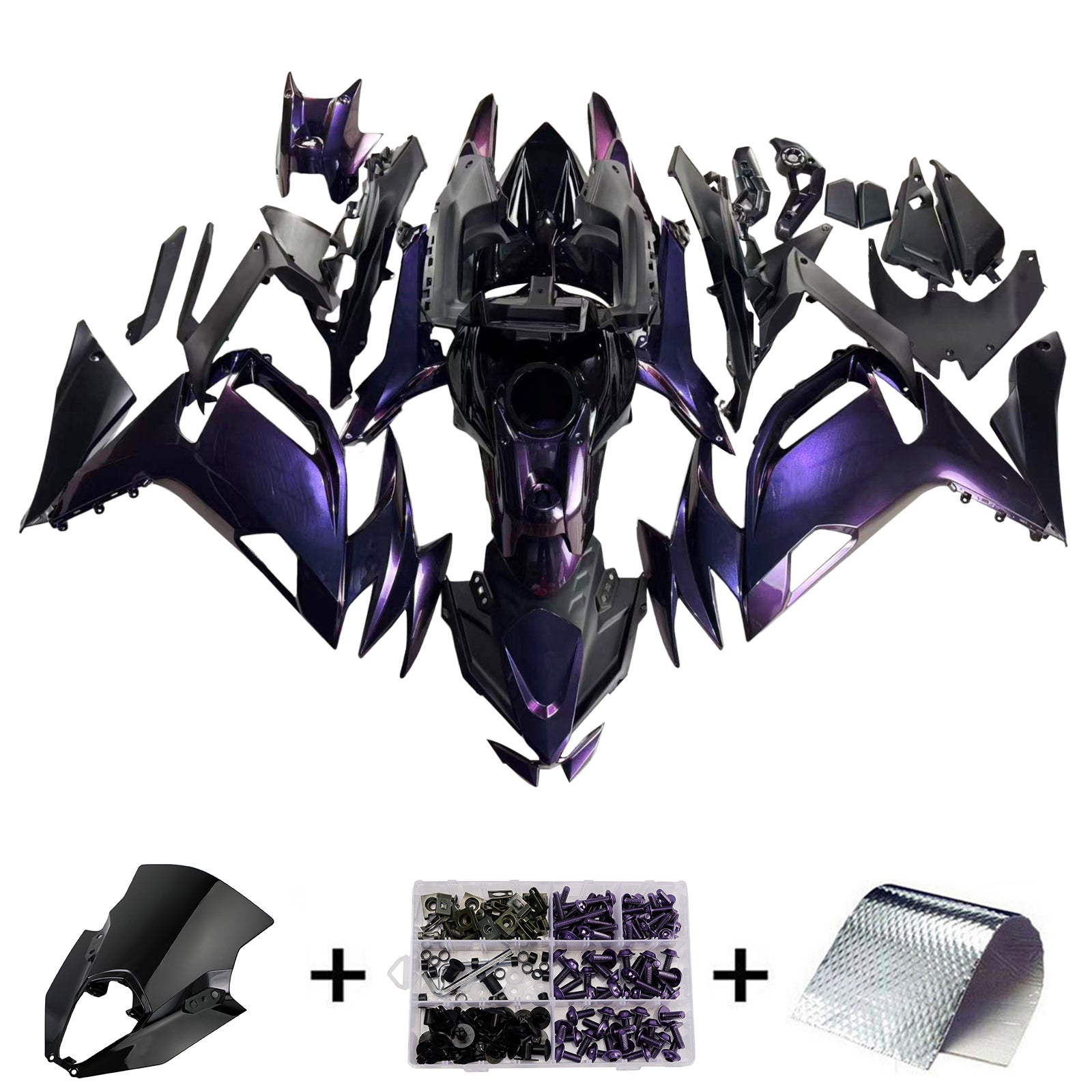 Injection Fairing Kit Bodywork ABS fit For Kawasaki ER-6F Ninja650 2020-2026