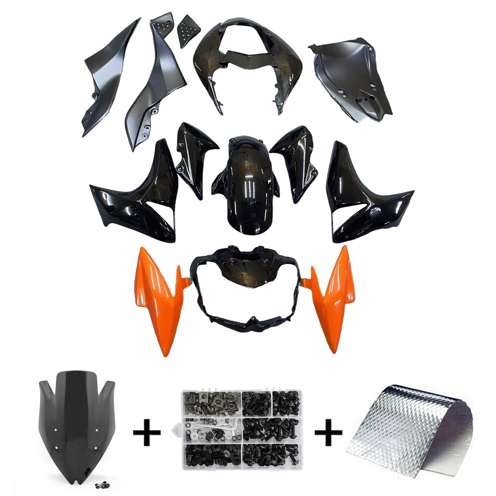Kawasaki Z1000 2007-2009 Fairing Kit Bodywork Plastic ABS