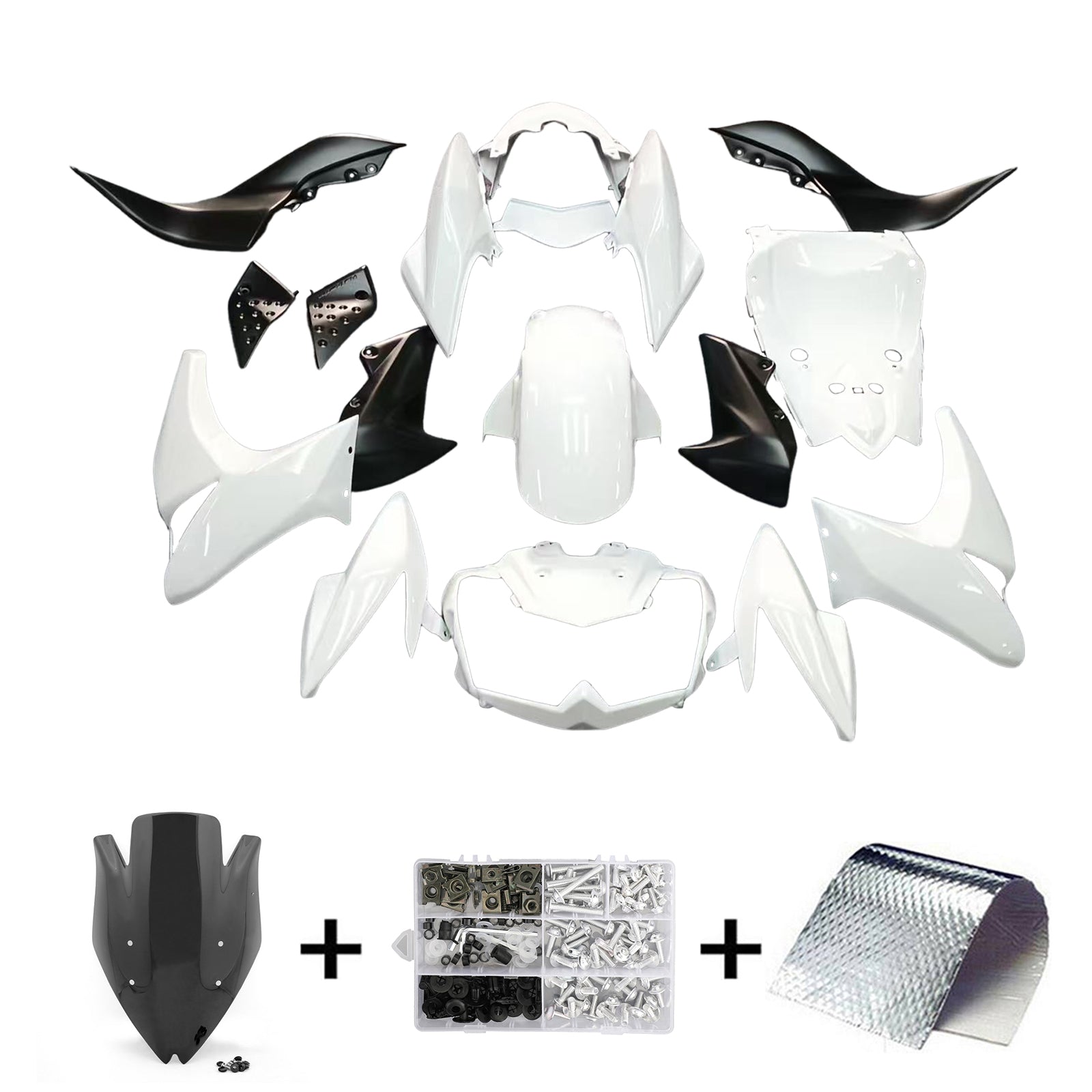 Injection Fairing Kit Bodywork Plastic ABS fit For Kawasaki Z1000 2007-2009