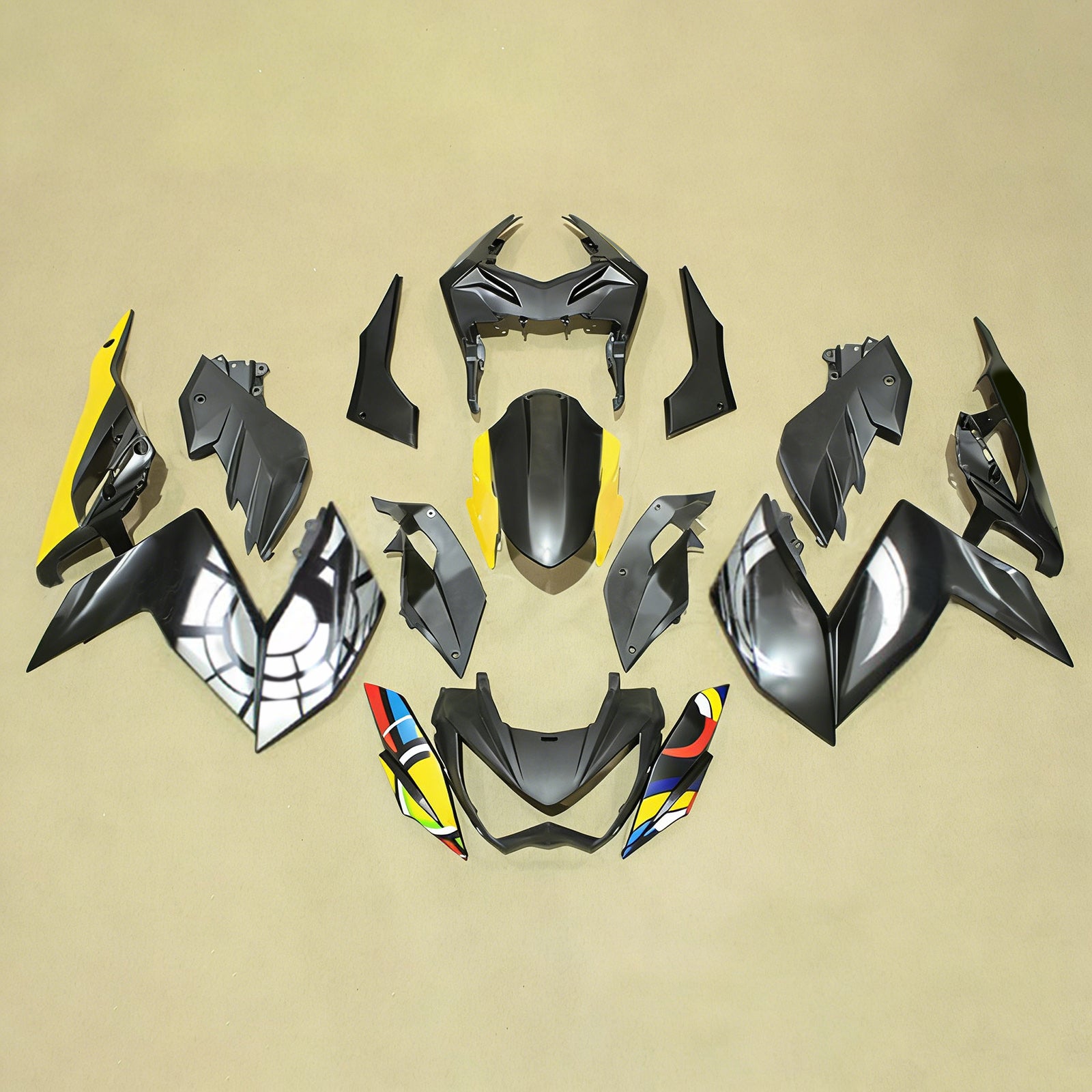 Kawasaki Z250 Z300 2015-2016 Fairing Kit Bodywork Plastic ABS