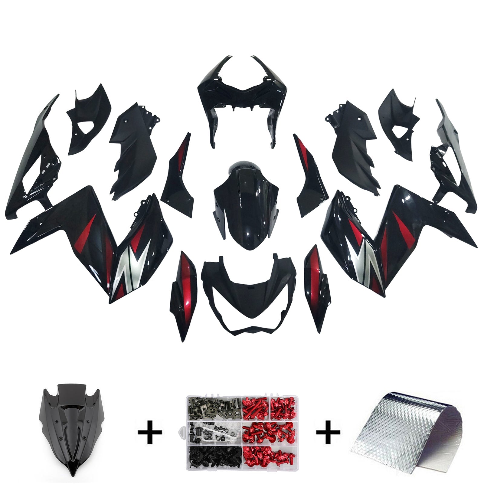 Kawasaki Z250 Z300 2015-2016 Kit Carenado Carrocería Plástico ABS