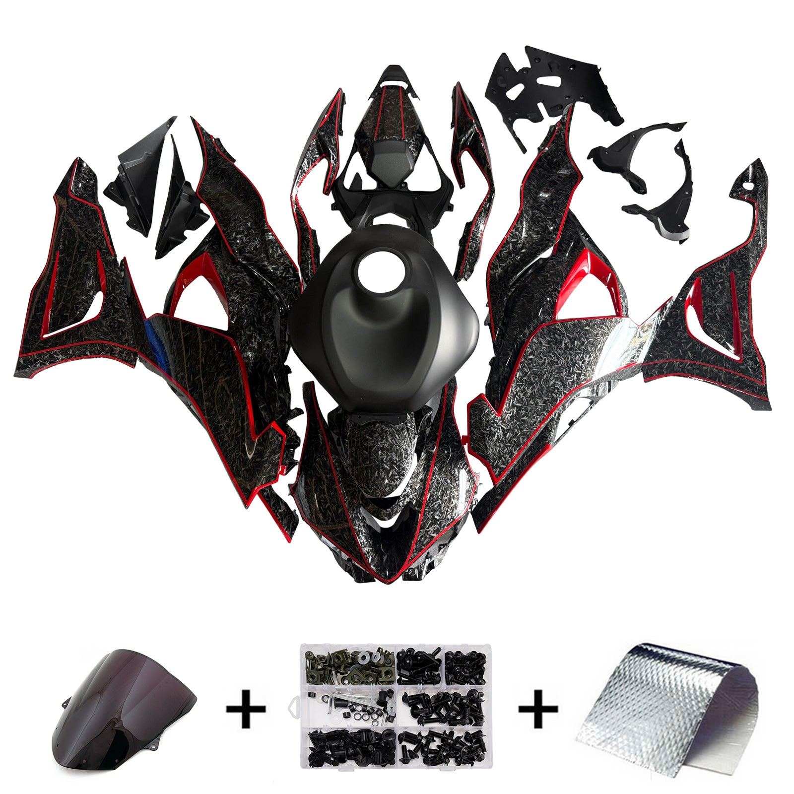 Injection Fairing Kit Bodywork Plastic ABS fit For Kawasaki ZX-6R 2024-2025
