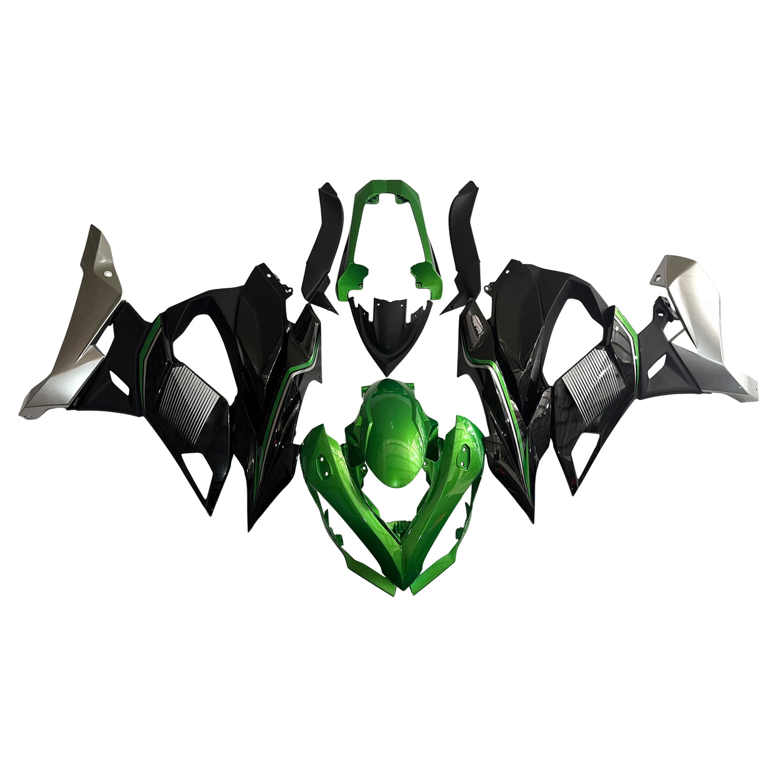 Green Black Injection Fairings For Kawasaki Z1000SX Ninja 1000SX 1100SX 2020-2026