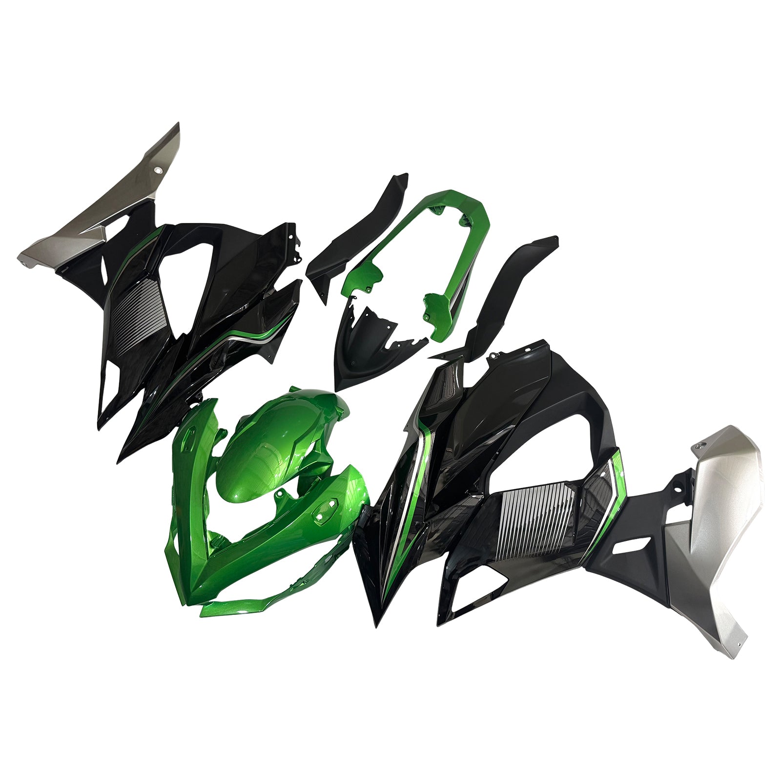 Green Black Injection Fairings For Kawasaki Z1000SX Ninja 1000SX 1100SX 2020-2026
