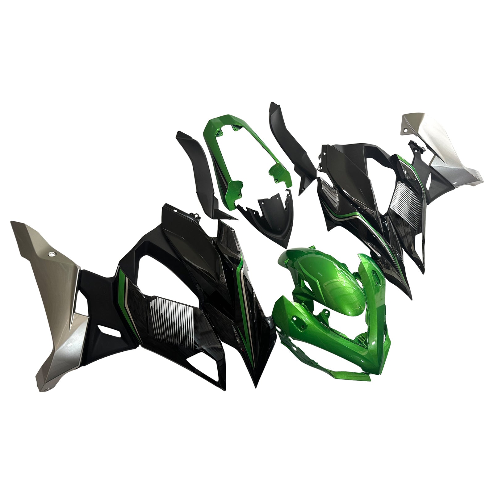 Green Black Injection Fairings For Kawasaki Z1000SX Ninja 1000SX 1100SX 2020-2026