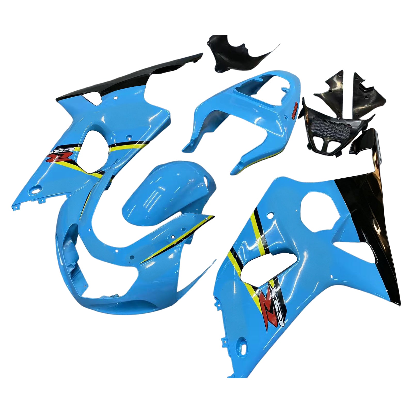 Baby Blue Injection Fairing Kit Bodywork Plastic ABS fit For Suzuki GSXR1000 2000-2002