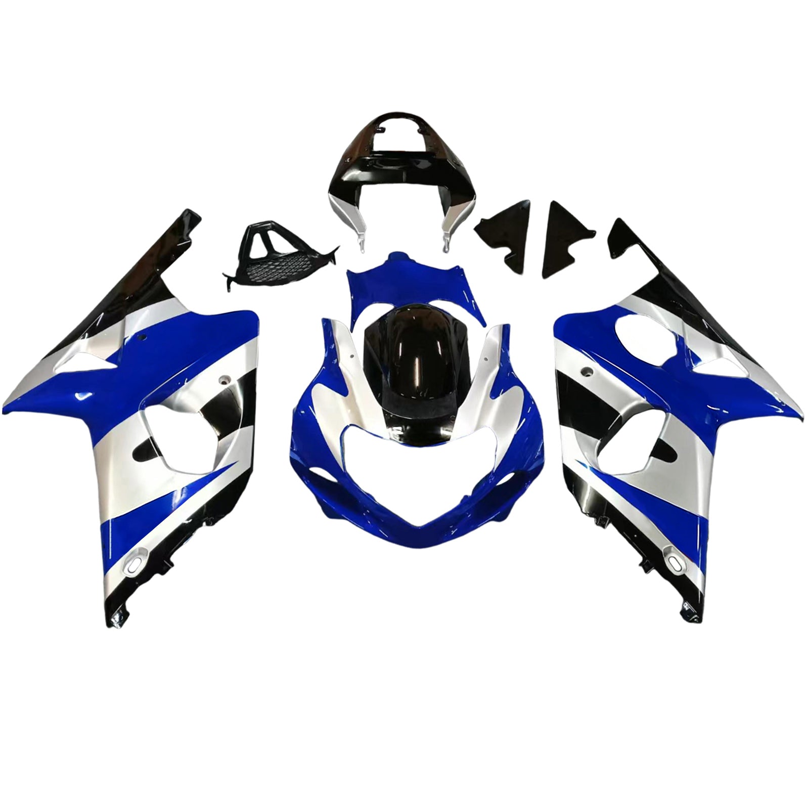 Fairings 2000-2002 Suzuki GSXR 1000 Silver Blue Black GSXR Generic