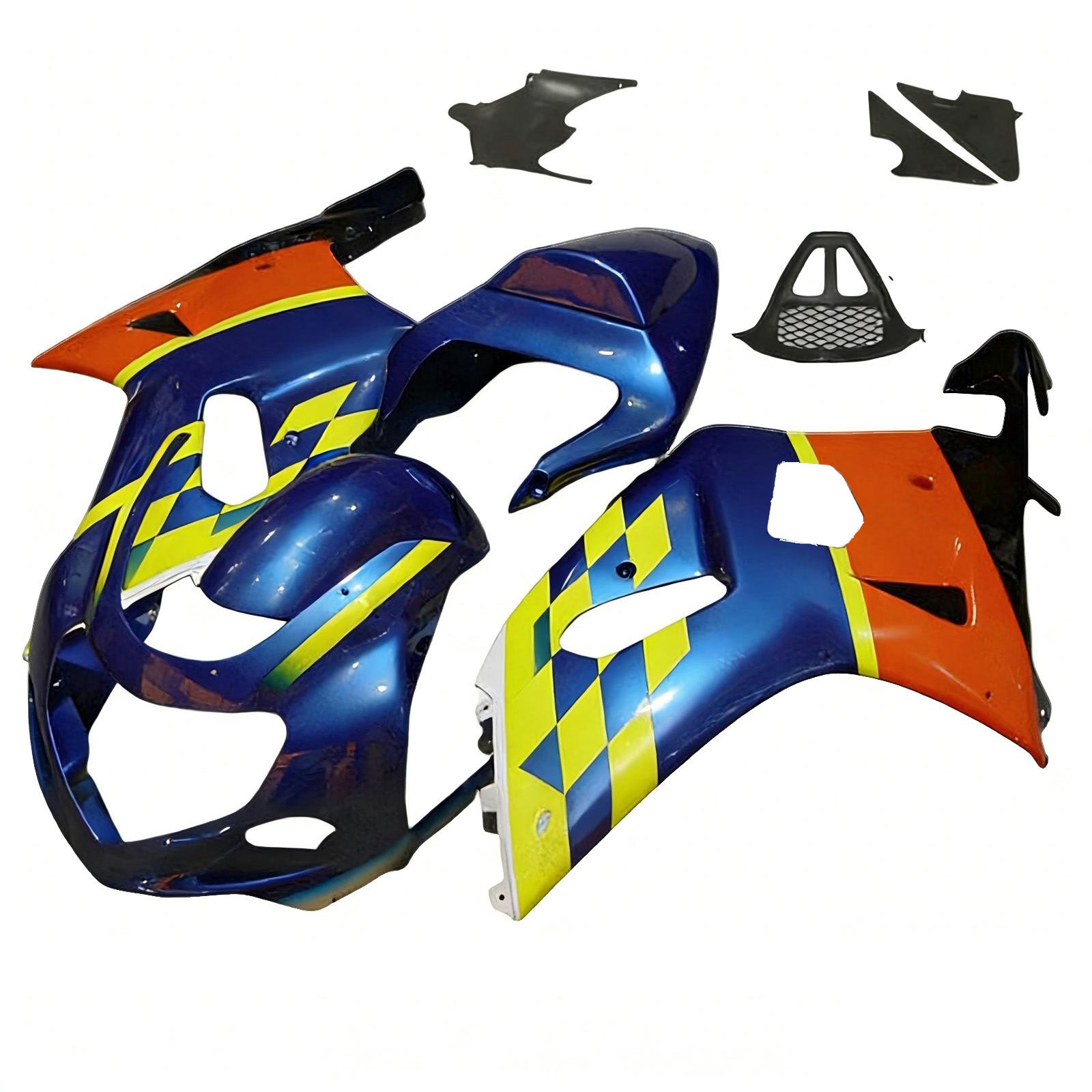 Amotopart Suzuki GSXR1000 2000-2002 K1 K2 Fairing Kit Bodywork Plastic ABS