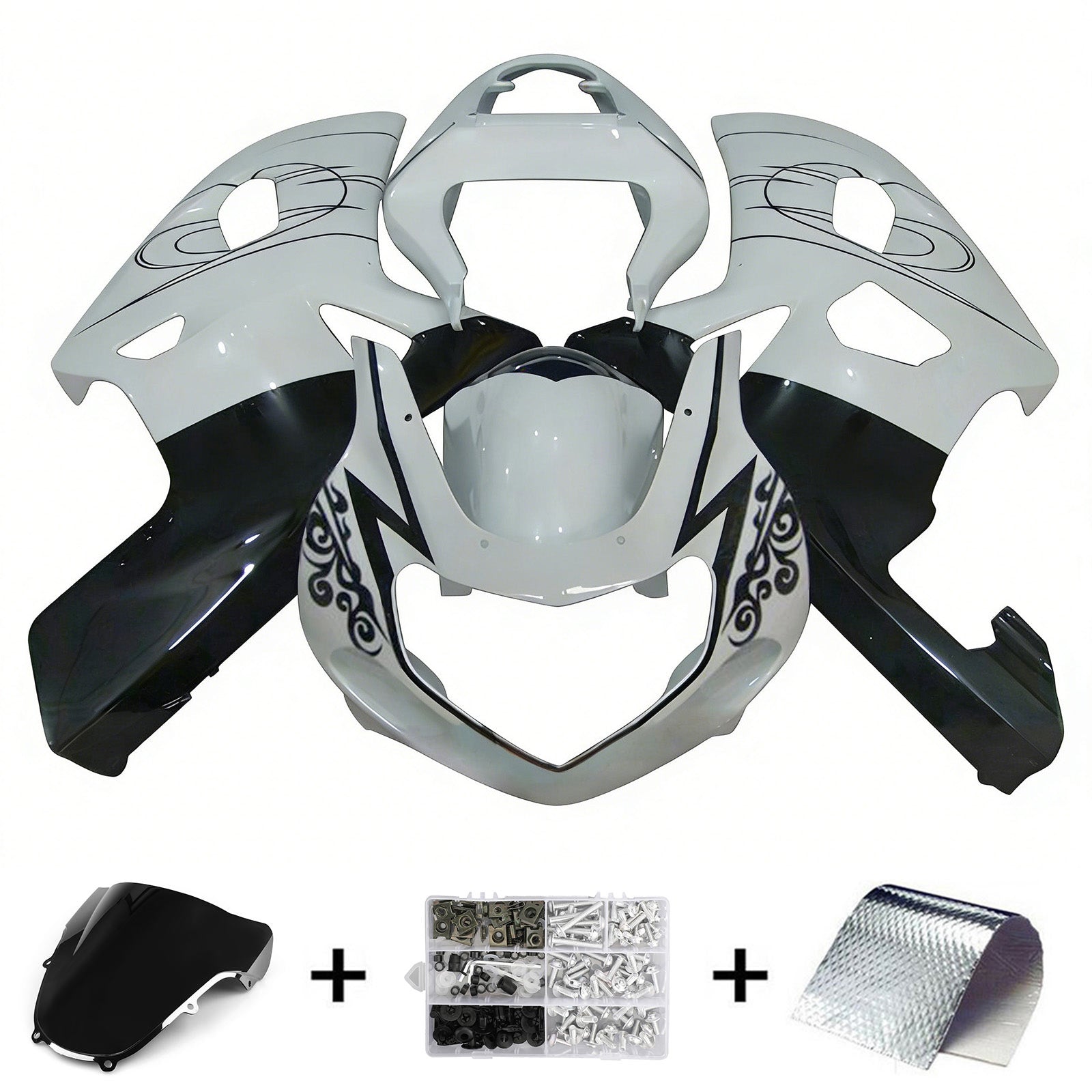 Amotopart Suzuki GSXR1000 2000-2002 K1 K2 Fairing Kit Bodywork Plastic ABS