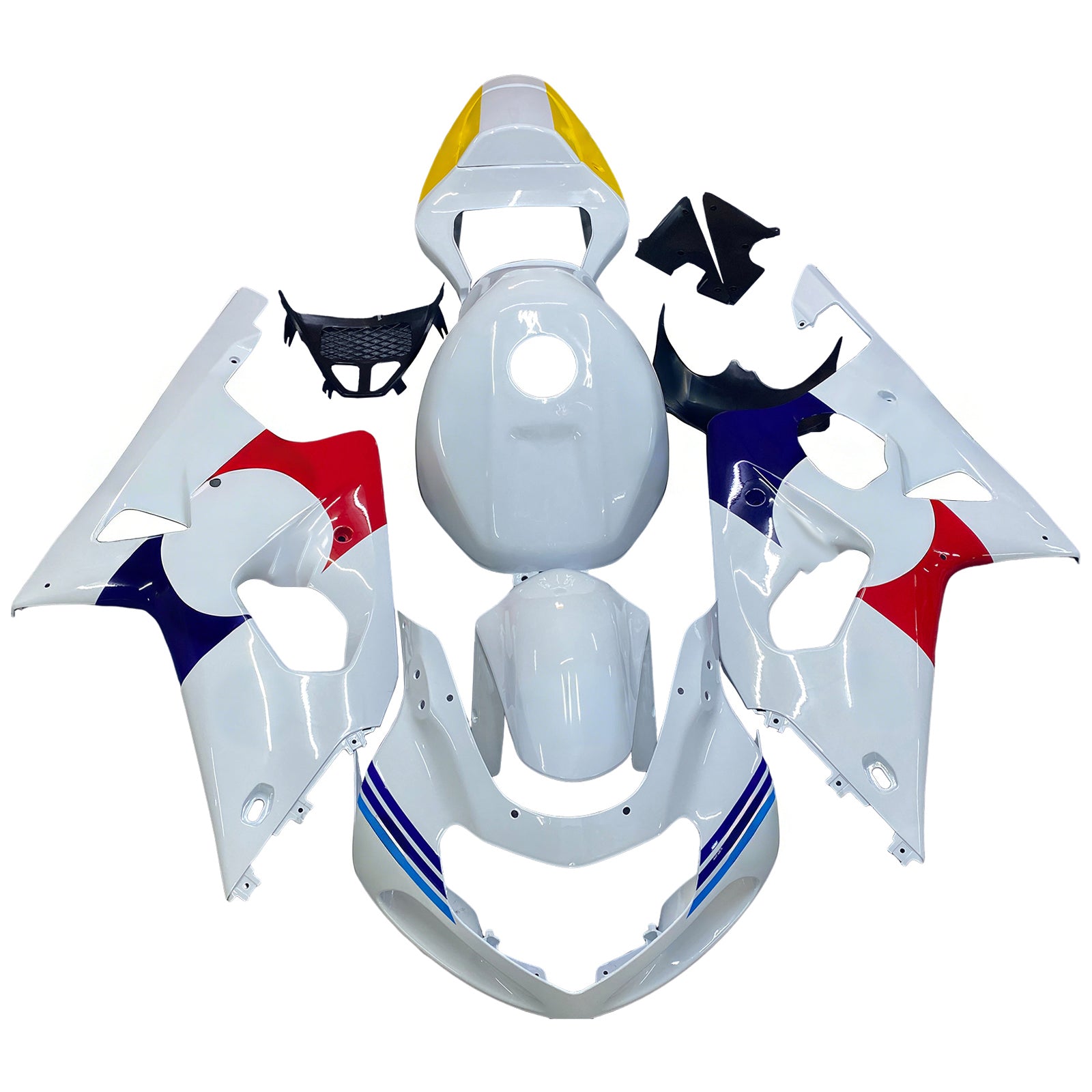 Amotopart Suzuki GSXR1000 2000-2002 K1 K2 페어링 키트 차체 플라스틱 ABS