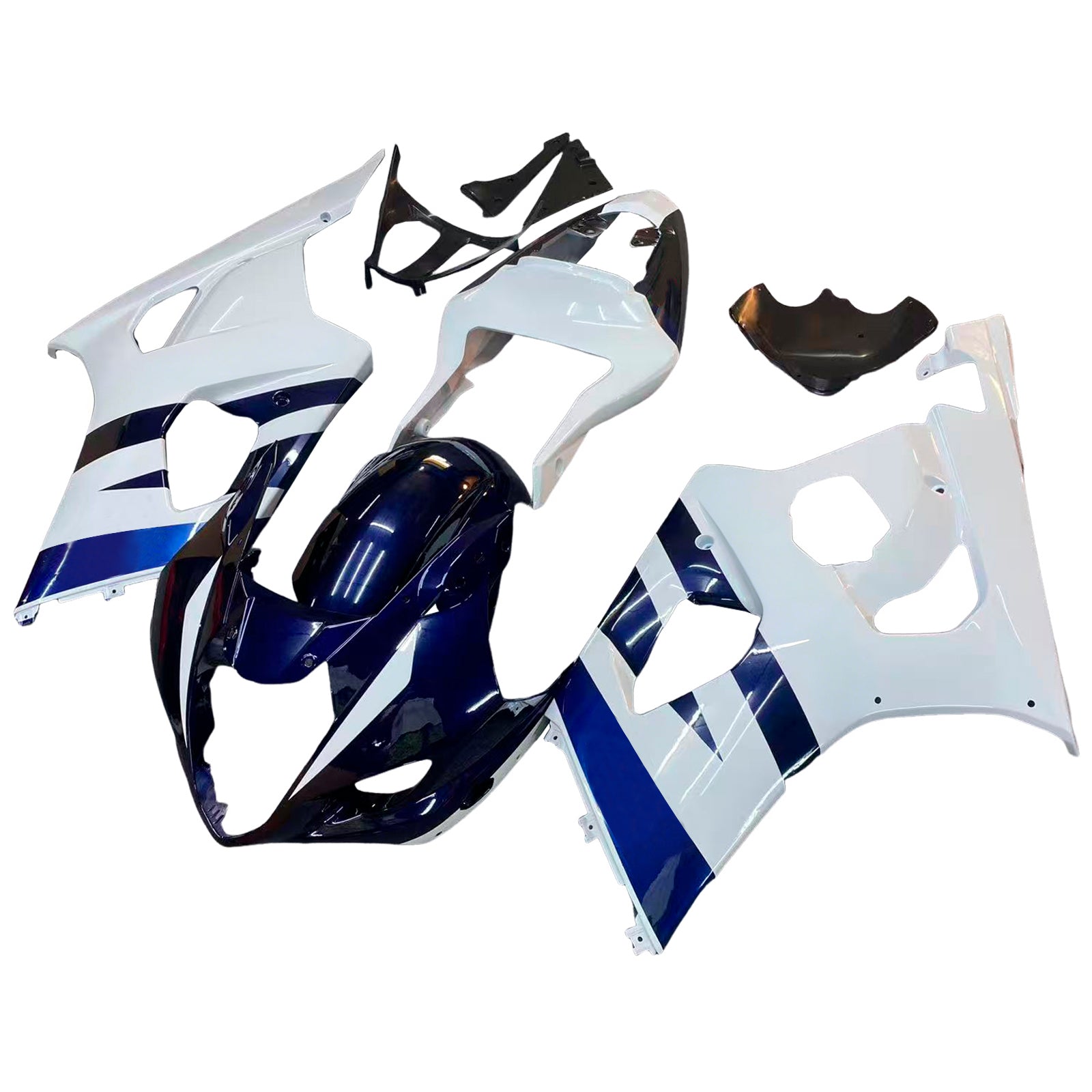 Fairings 2003-2004 Suzuki GSXR 1000 White & Blue GSXR Generic