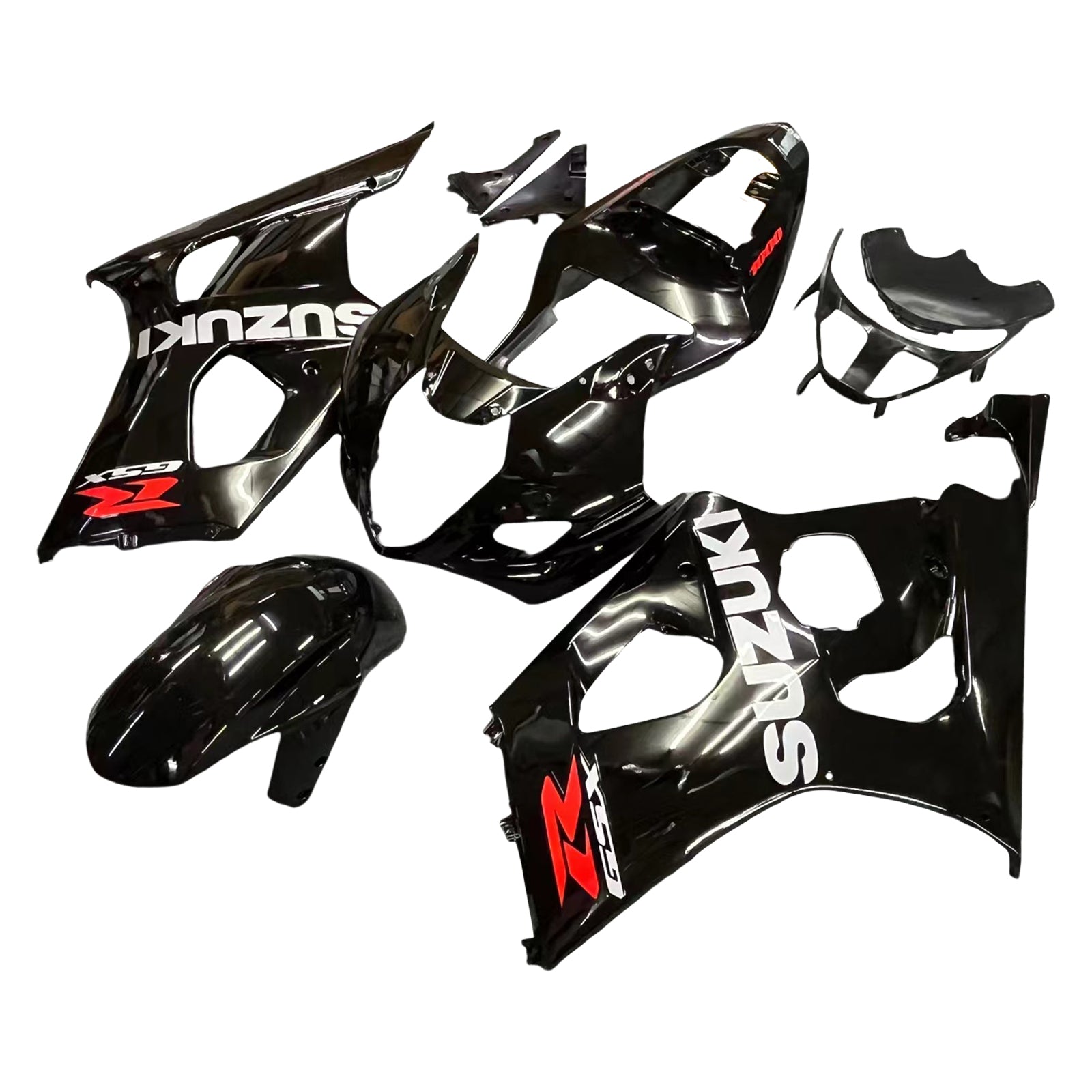 Fairings 2003-2004 Suzuki GSXR 1000 Black Suzuki Generic
