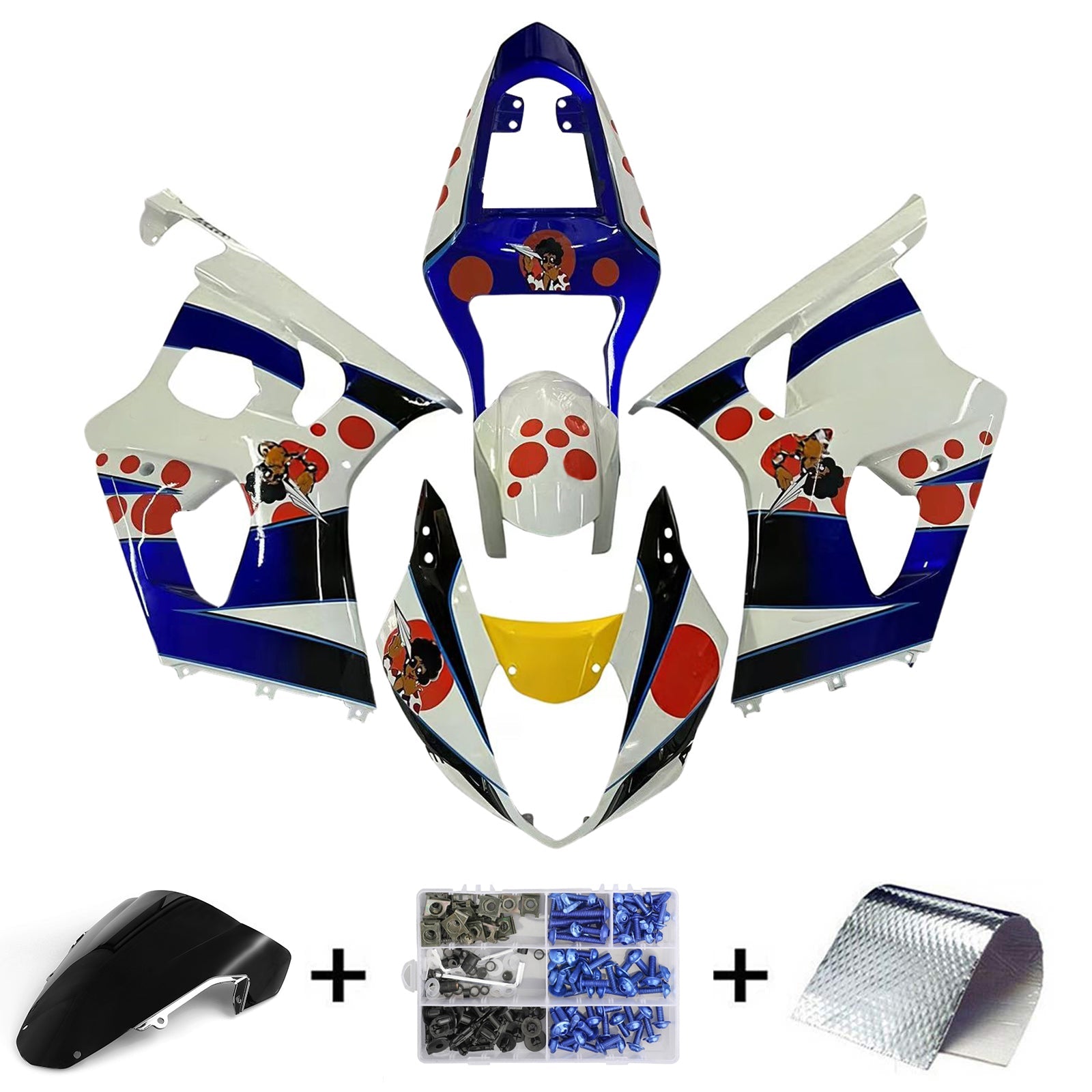 Fairings 2003-2004 Suzuki GSXR 1000 Multi-Color pepephone Generic