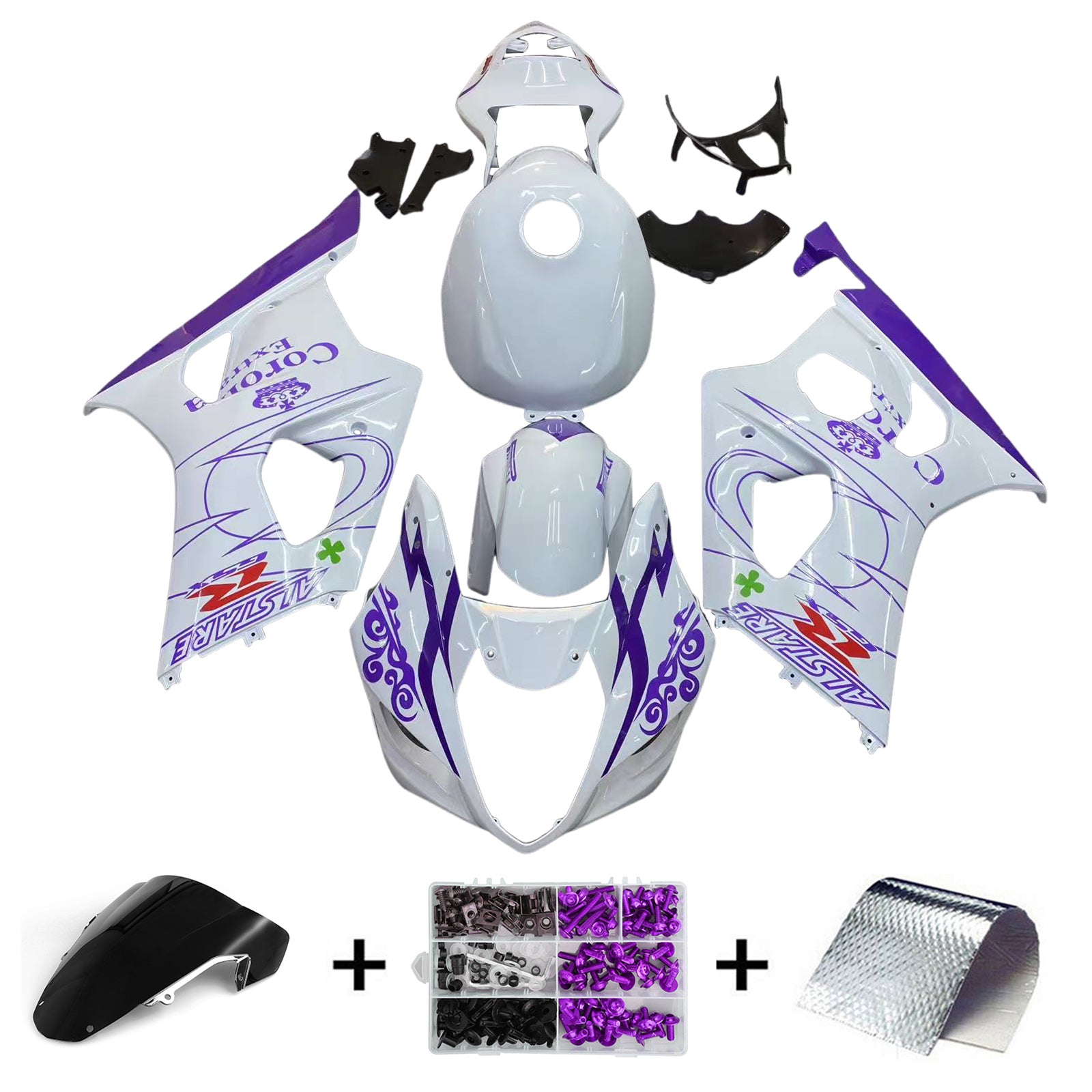 Suzuki GSXR1000 2003-2004 K3 Fairing Kit Bodywork Plastic ABS