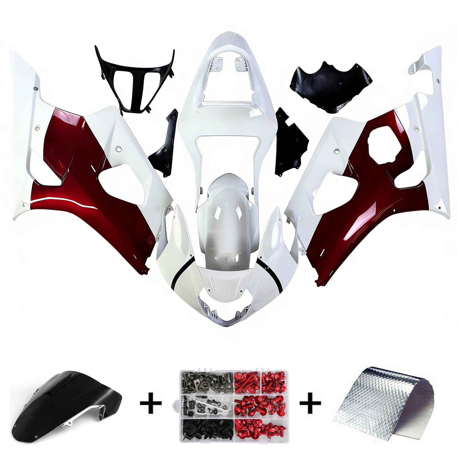 Amotopart Suzuki GSXR1000 2003-2004 K3 Fairing Kit Bodywork Plastic ABS