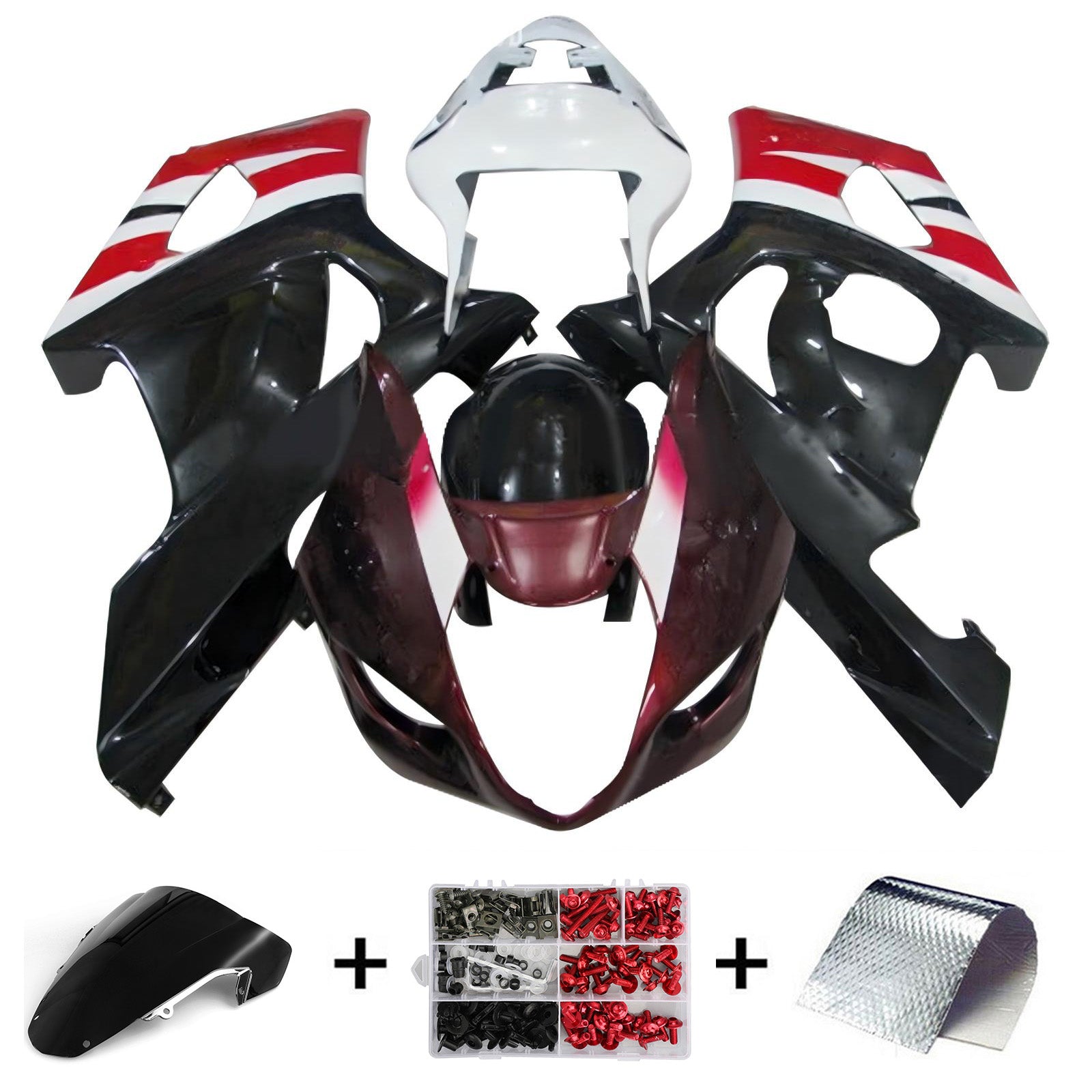 Amotopart Suzuki GSXR1000 2003-2004 K3 Fairing Kit Bodywork Plastic ABS