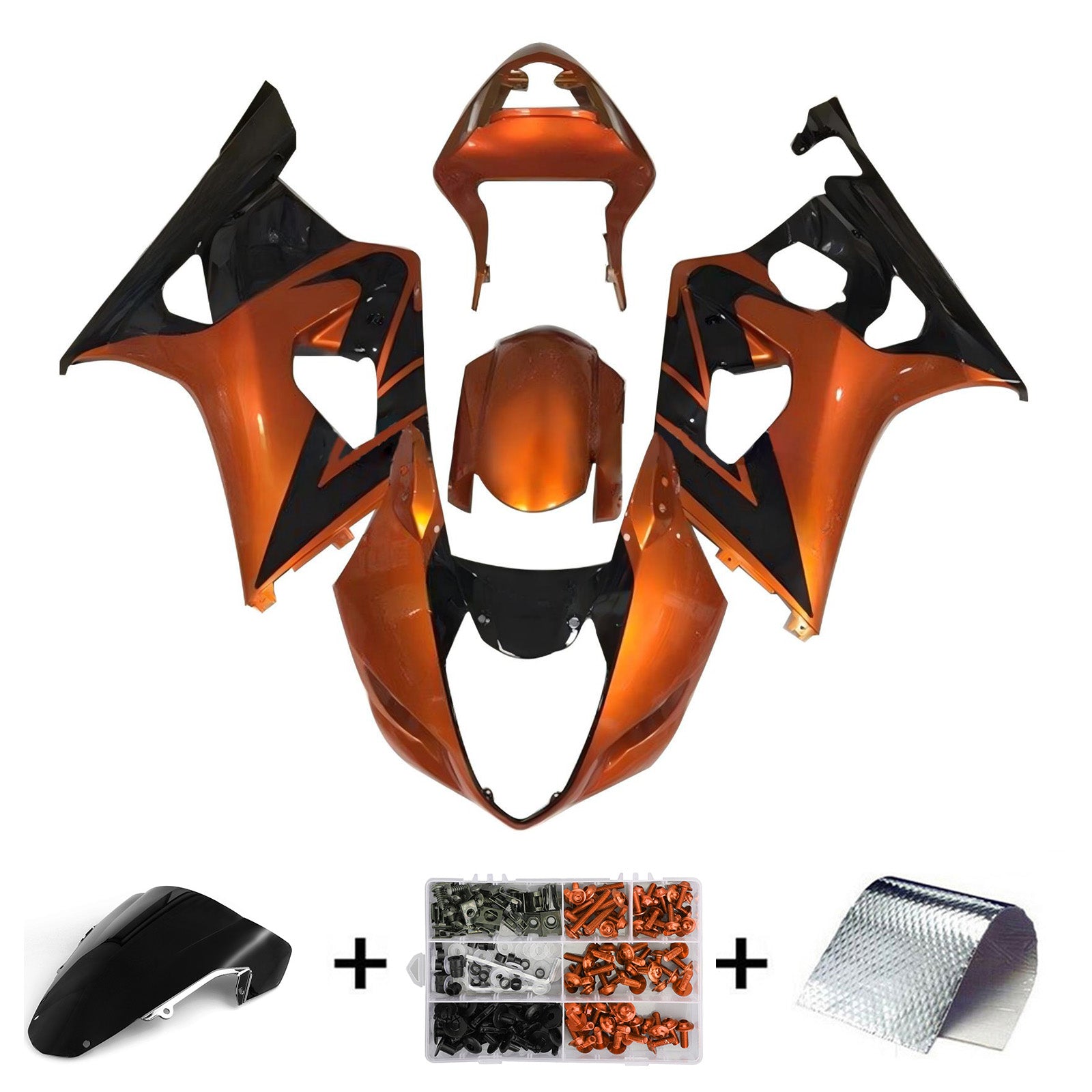 Amotopart Suzuki GSXR1000 2003-2004 K3 Fairing Kit Bodywork Plastic ABS