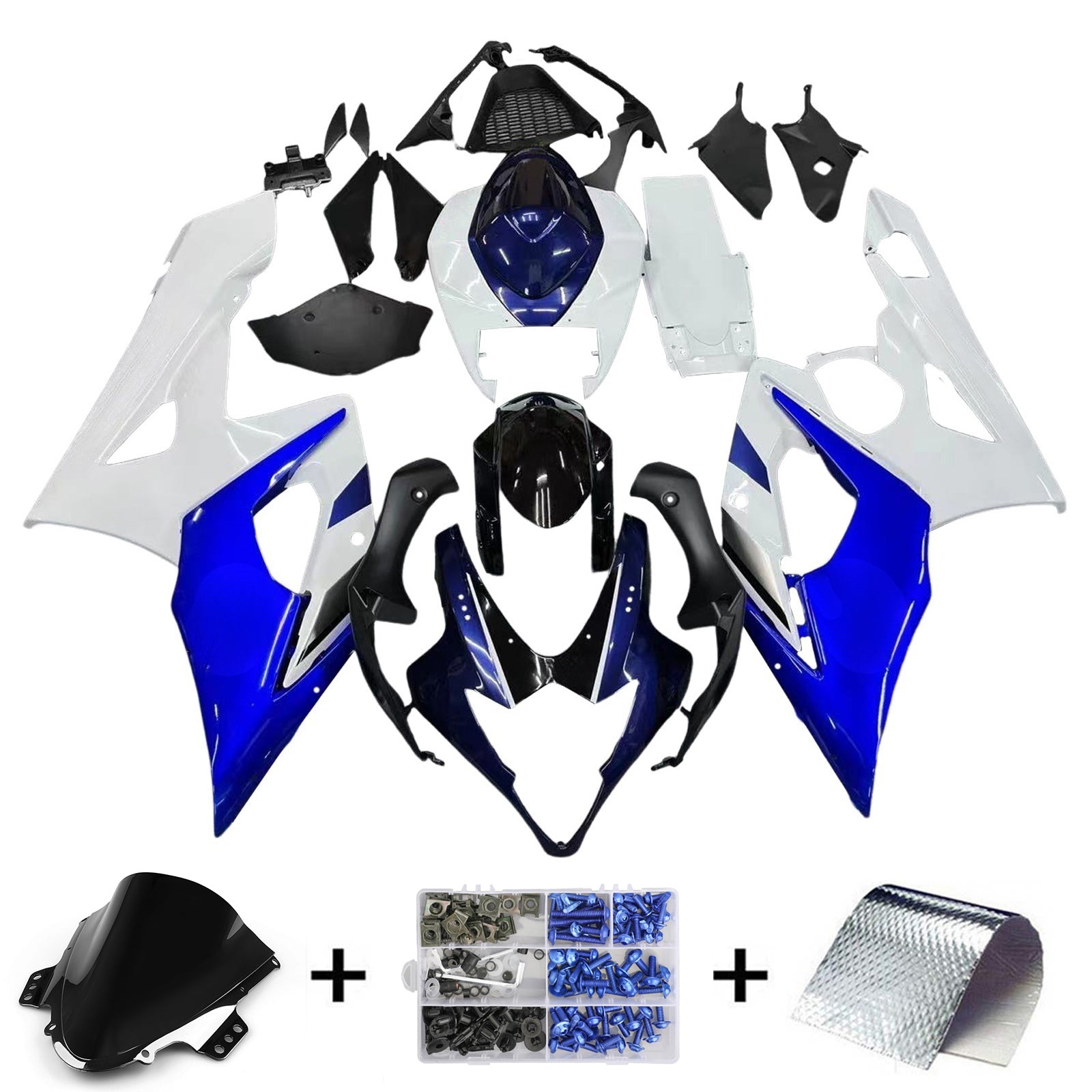 Fairings 2005-2006 Suzuki GSXR 1000 White & Blue GSXR