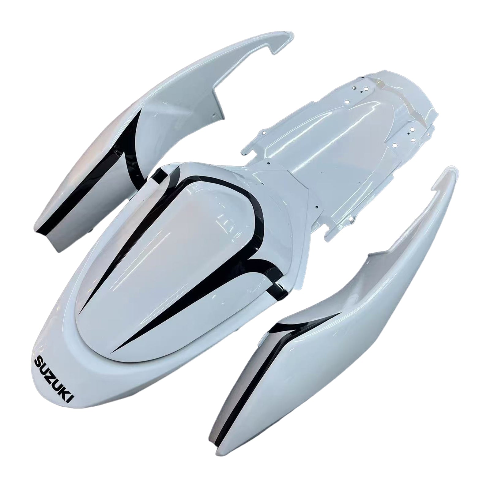 Fairings 2005-2006 Suzuki GSXR 1000 White Black Alstare Generic