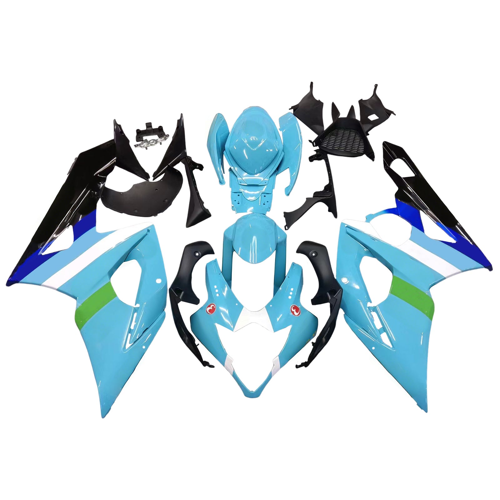 Carenados 2005-2006 Suzuki GSXR 1000 Azul Negro Rizla