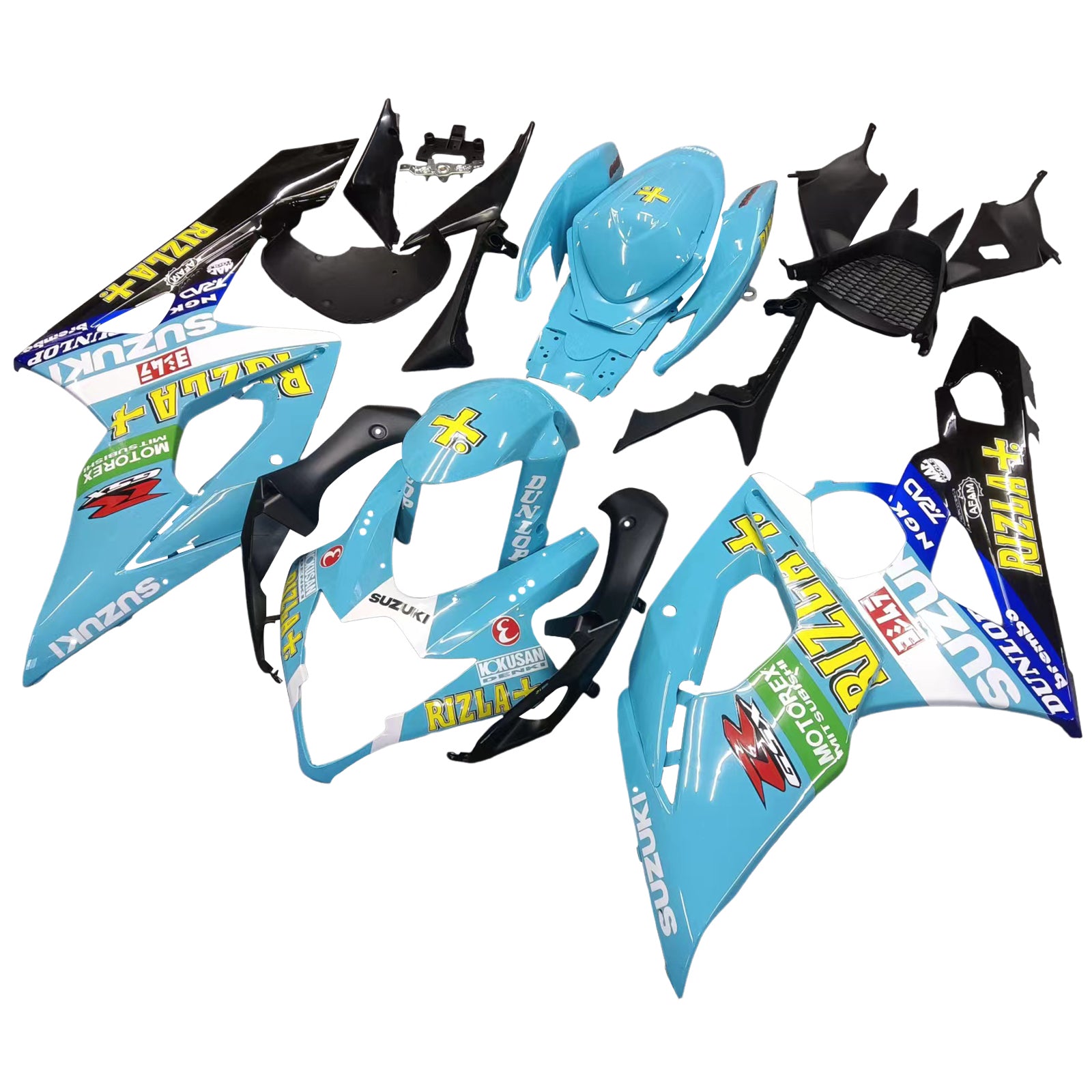 Carenados 2005-2006 Suzuki GSXR 1000 Azul Negro Rizla