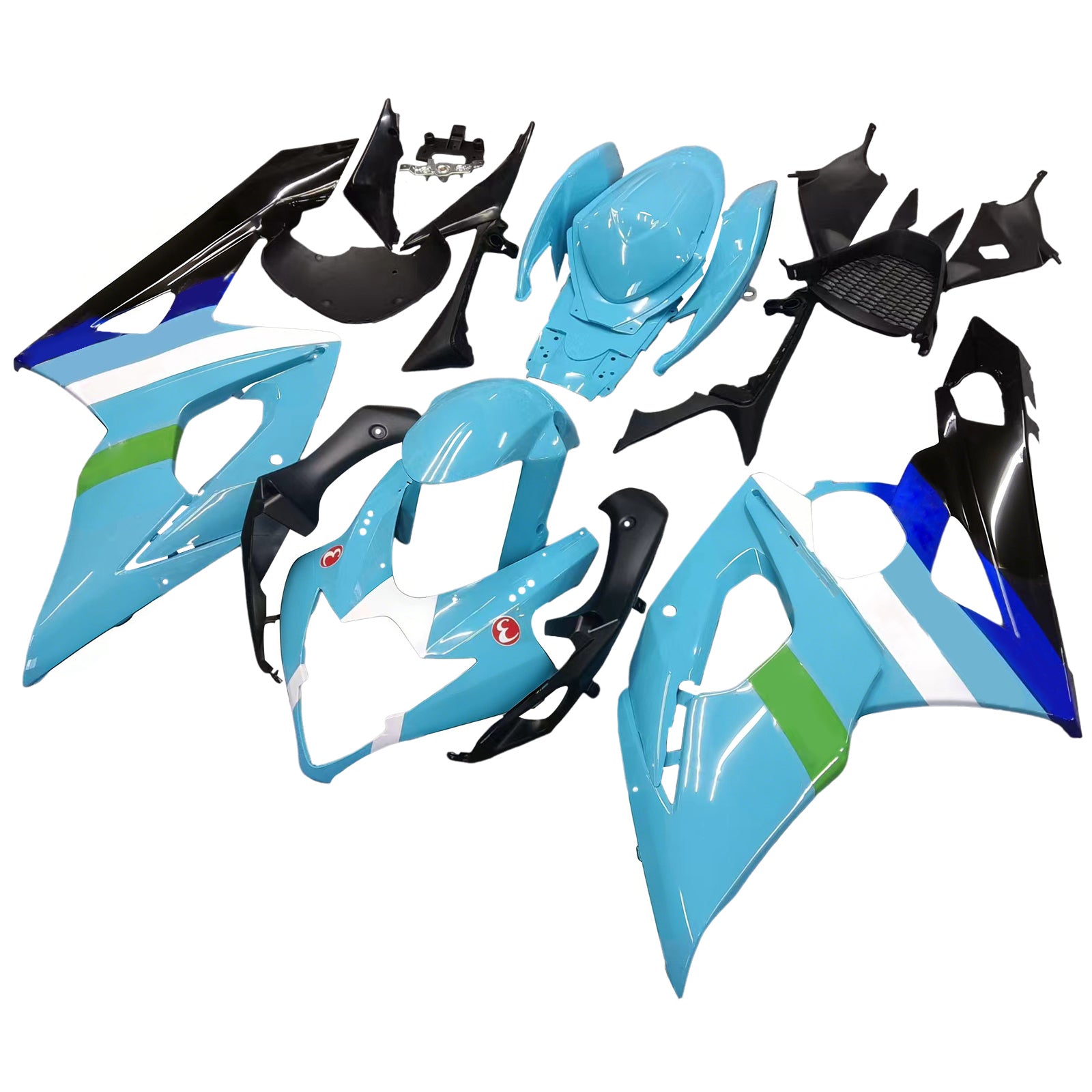 Fairings 2005-2006 Suzuki GSXR 1000 Blue Black Rizla