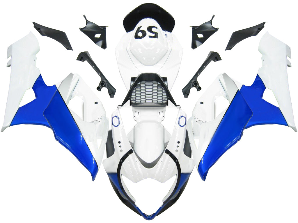 Fairings 2005-2006 Suzuki GSXR 1000 White & Blue Jordan Generic