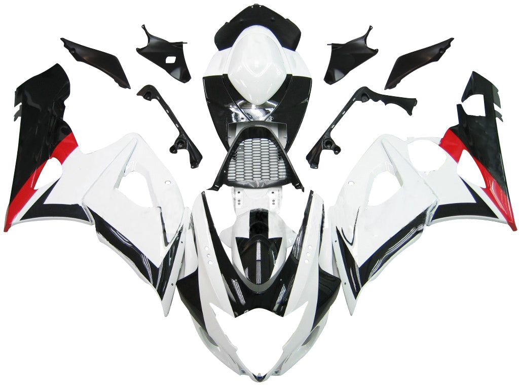 Fairings 2005-2006 Suzuki GSXR 1000 White Black Pramac Generic