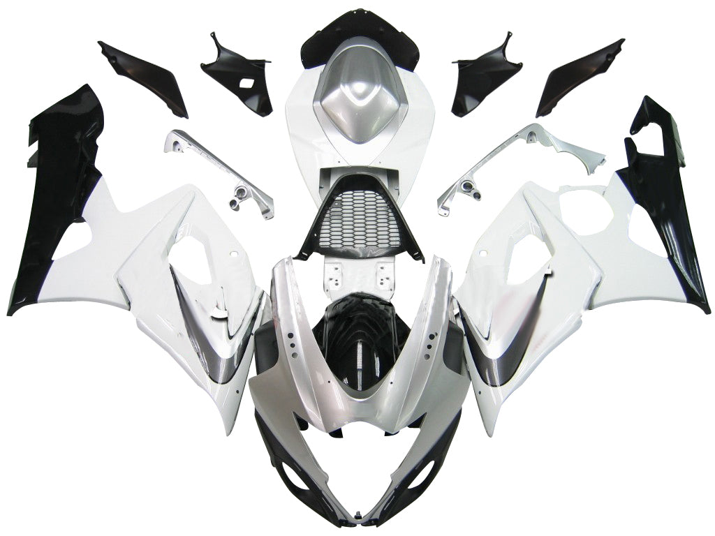 Fairings 2005-2006 Suzuki GSXR 1000 White & Silver GSXR Generic