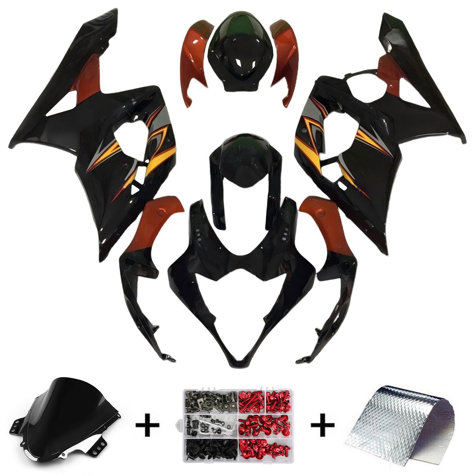 Amotopart Suzuki GSXR1000 2005-2006 K5 Fairing Kit Bodywork Plastic ABS