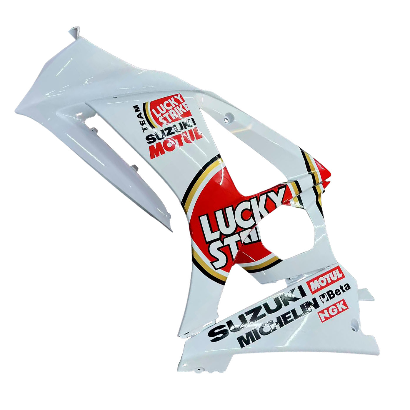 Fairings 2007-2008 Suzuki GSXR 1000 White & Red Lucky Strike Generic