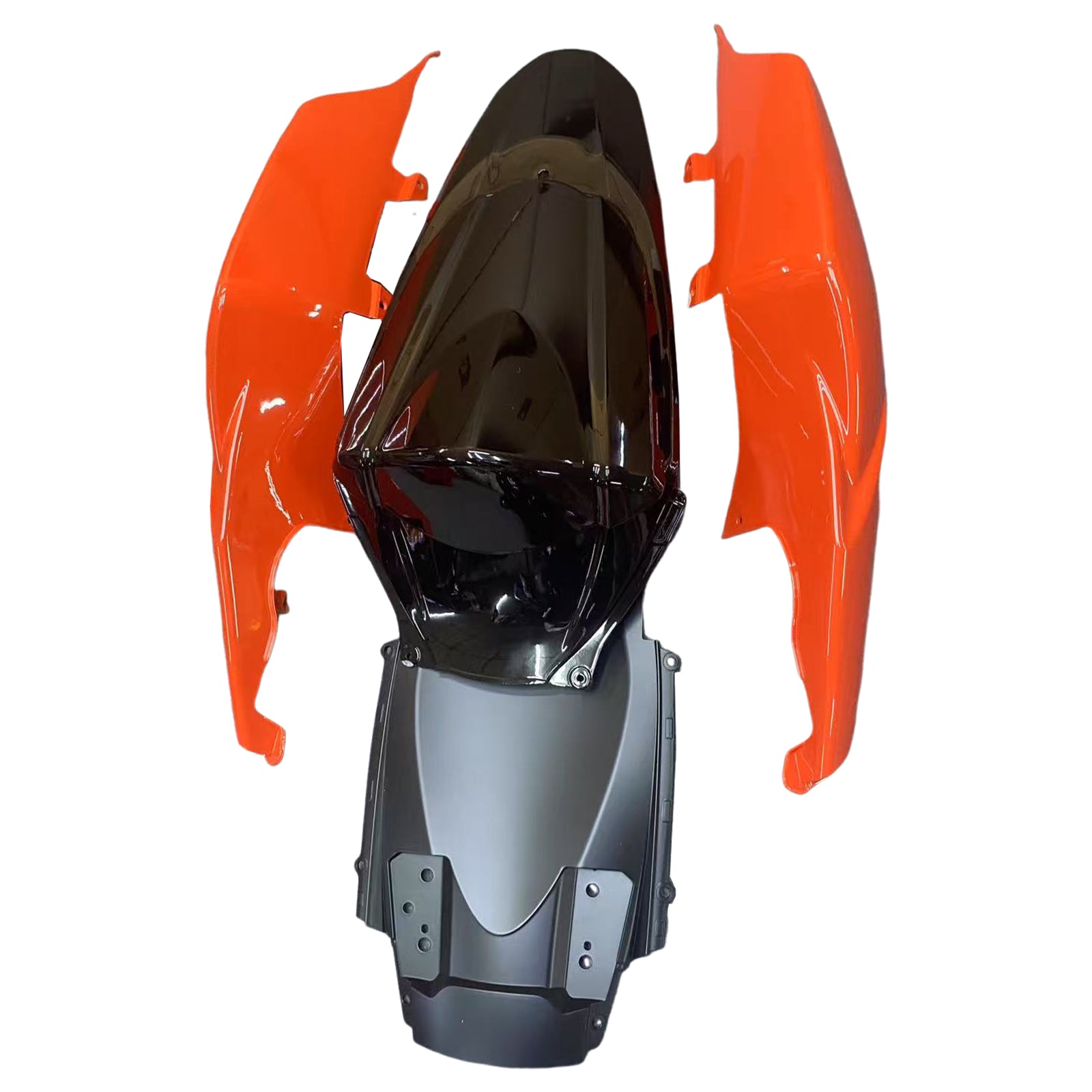 Fairings 2007-2008 Suzuki GSXR 1000 Black & Orange GSXR Generic