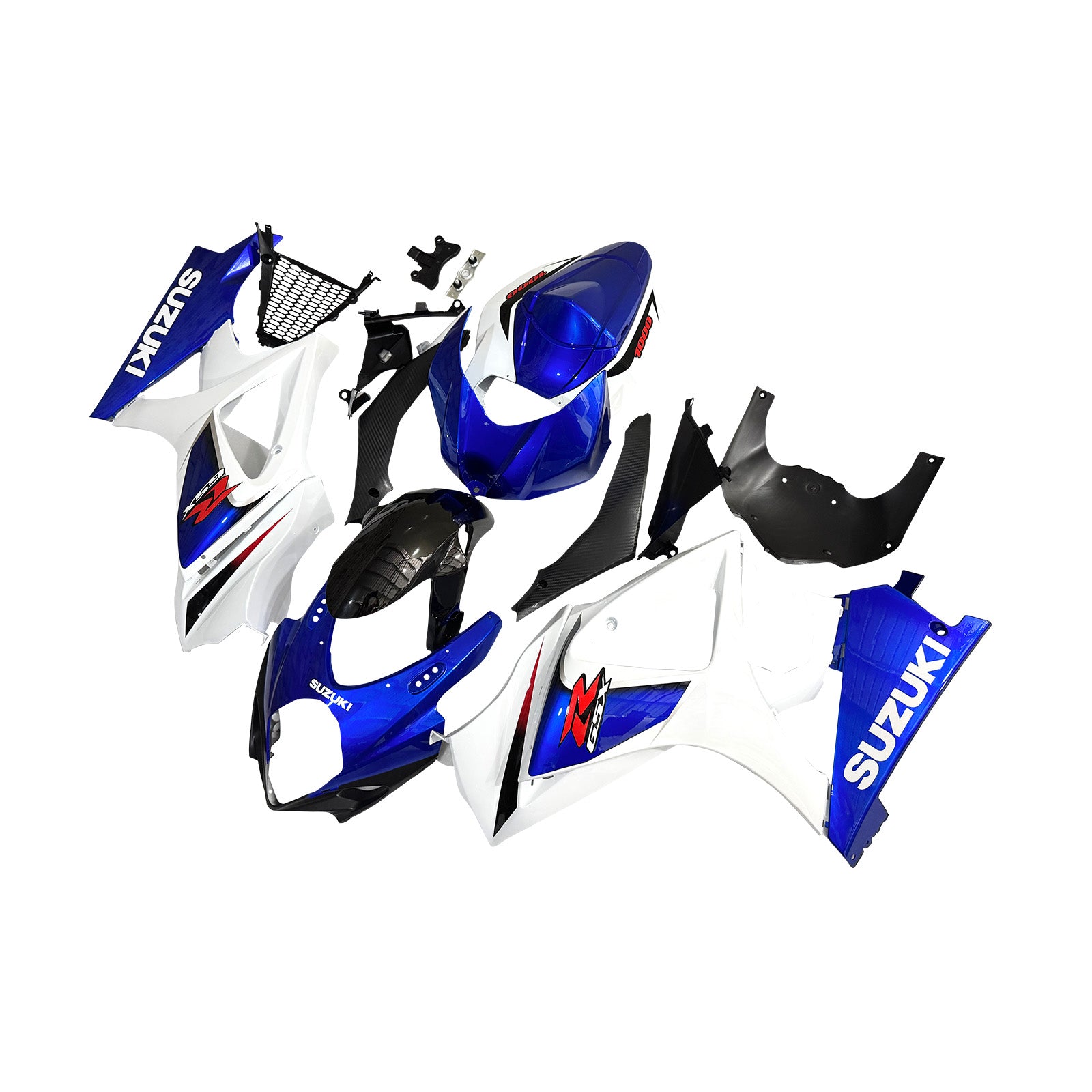 Fairings 2007-2008 Suzuki GSXR 1000 Blue & White GSXR Generic