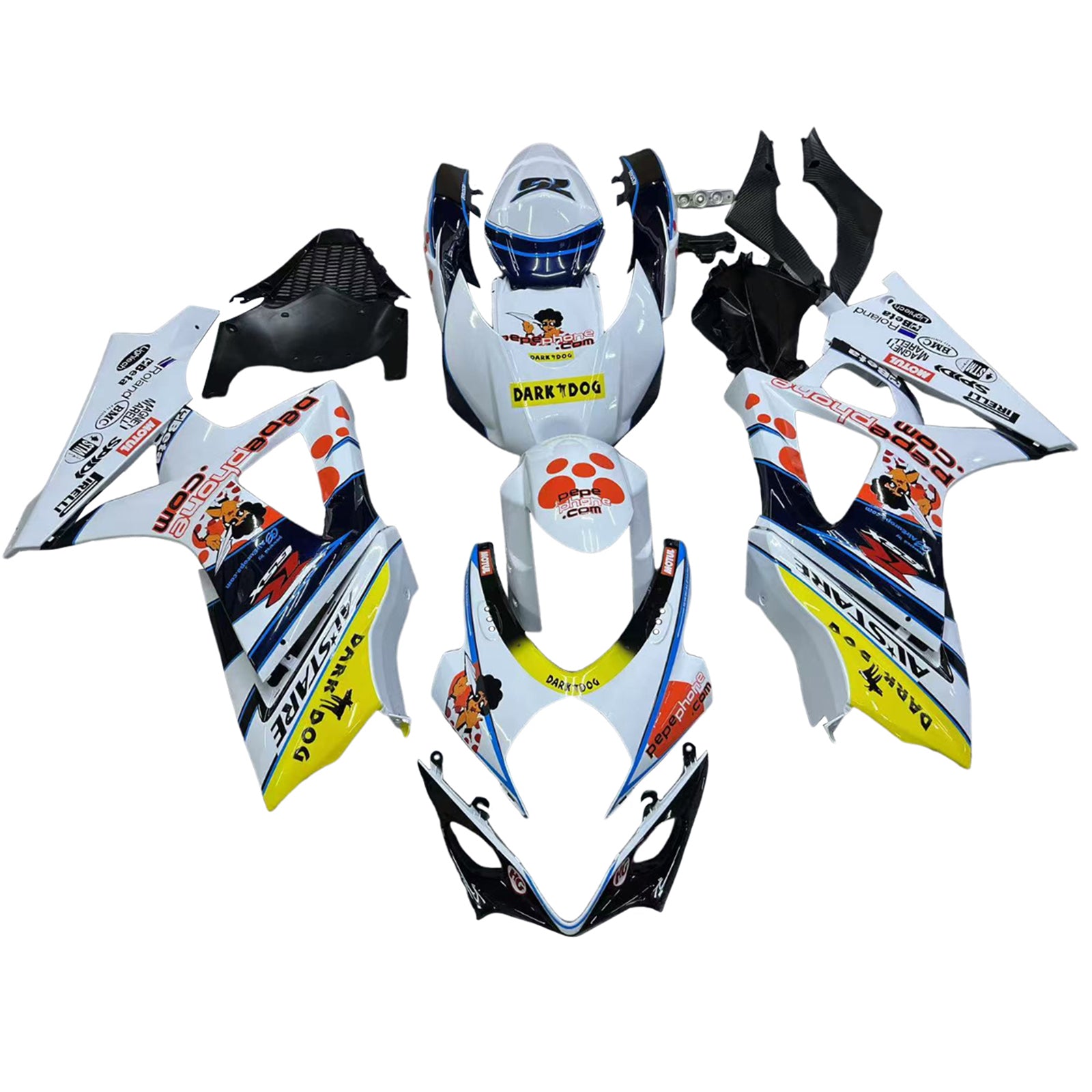 Fairings 2007-2008 Suzuki GSXR 1000 Multi-Color pepephone Generic