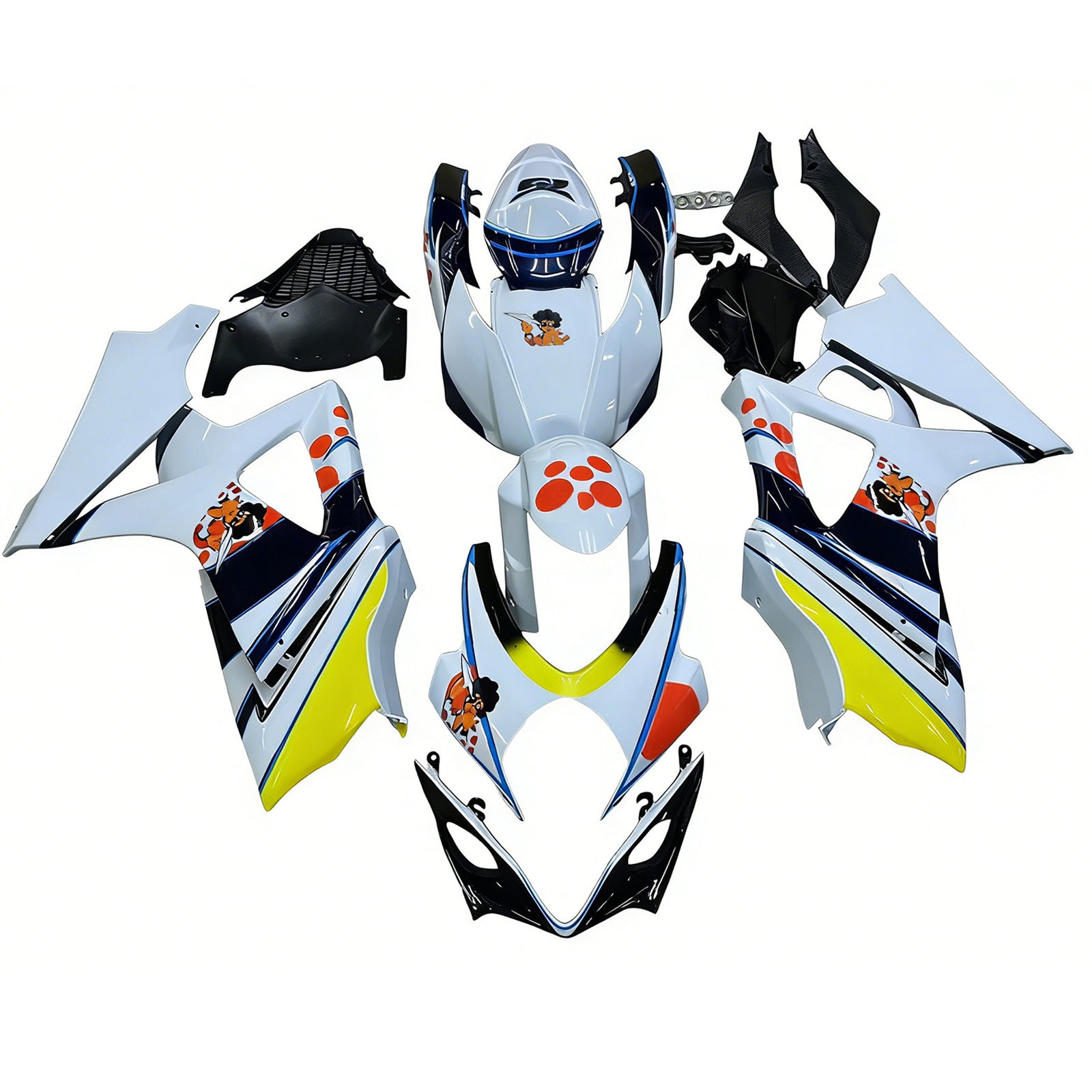 Fairings 2007-2008 Suzuki GSXR 1000 Multi-Color pepephone Generic