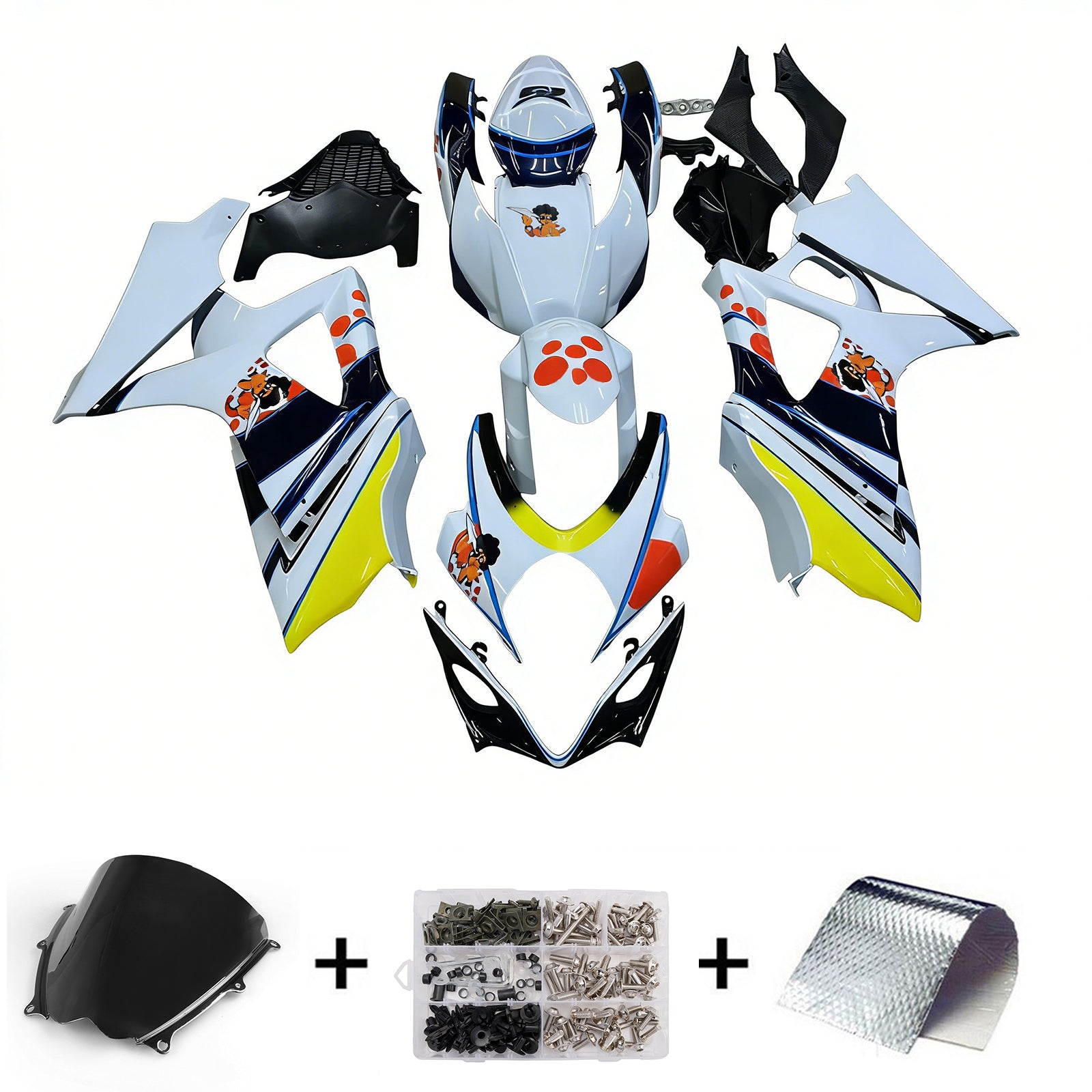 Fairings 2007-2008 Suzuki GSXR 1000 Multi-Color pepephone Generic