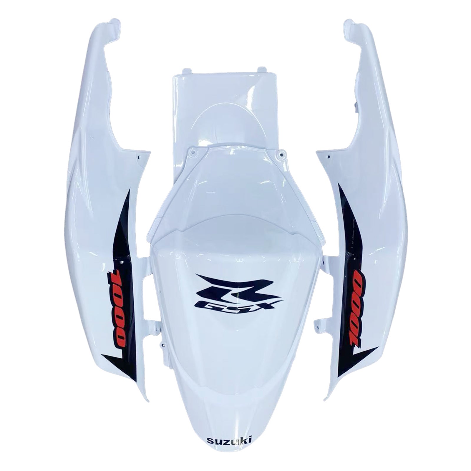 Fairings 2007-2008 Suzuki GSXR 1000 White & Black GSXR Generic