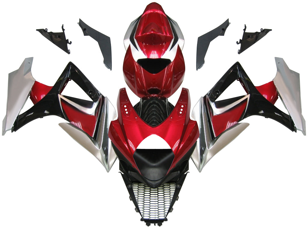 페어링 2007-2008 스즈키 GSXR 1000 레드 체리 & 블랙 GSXR 제네릭