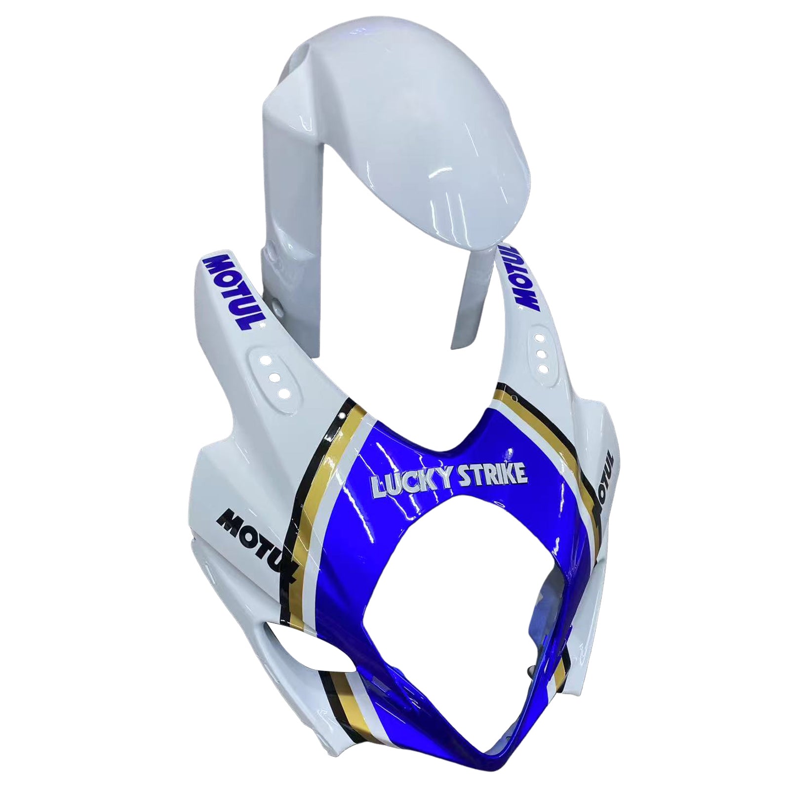 Fairings 2007-2008 Suzuki GSXR 1000 White & Blue Lucky Strike Generic
