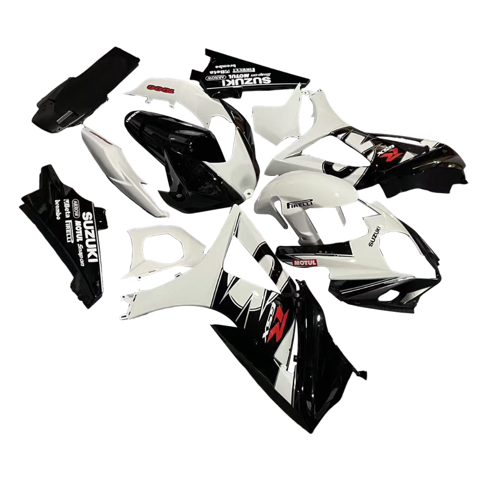 Fairings 2007-2008 Suzuki GSXR 1000 Black & White GSXR Generic