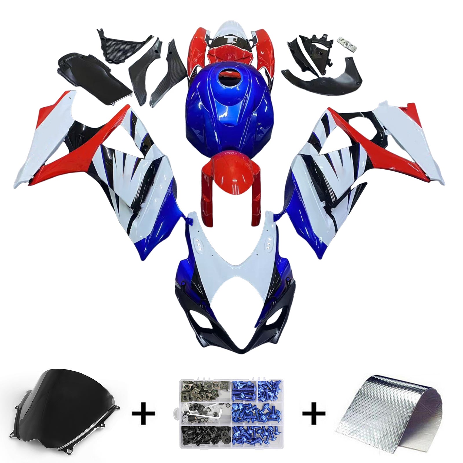 Suzuki GSXR1000 2007-2008 K7 Fairing Kit Bodywork Plastic ABS