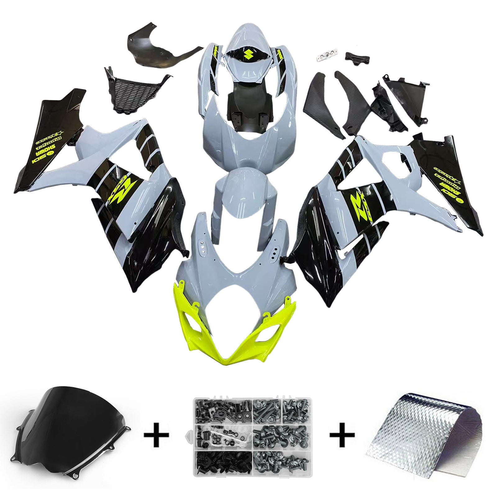 Suzuki GSXR1000 2007-2008 K7 Fairing Kit Bodywork Plastic ABS