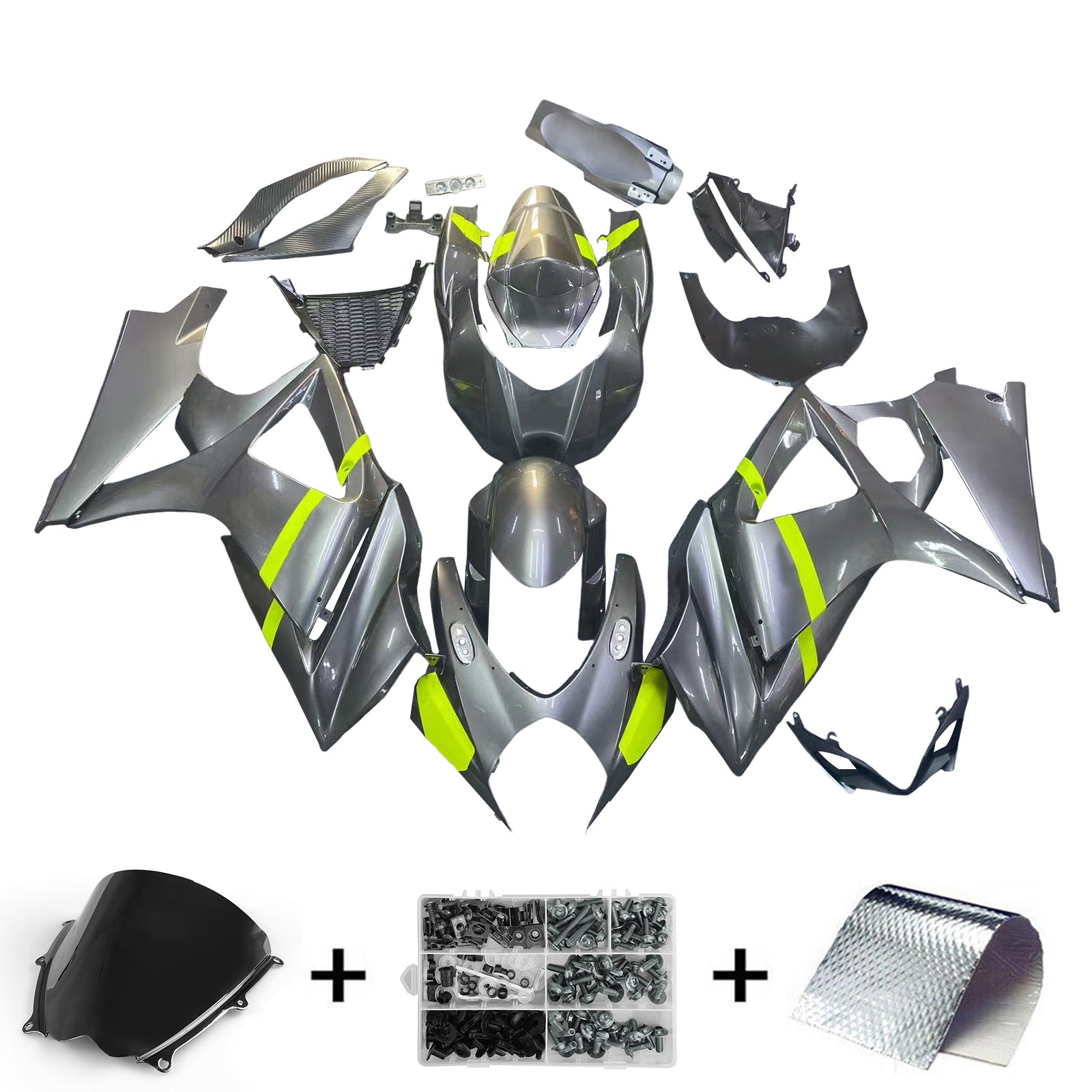 Suzuki GSXR1000 2007-2008 K7 Fairing Kit Bodywork Plastic ABS