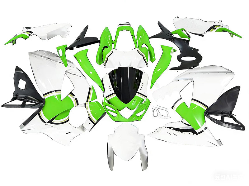 Fairings 2009-2016 Suzuki GSXR 1000 White & Green Lucky Strike Generic
