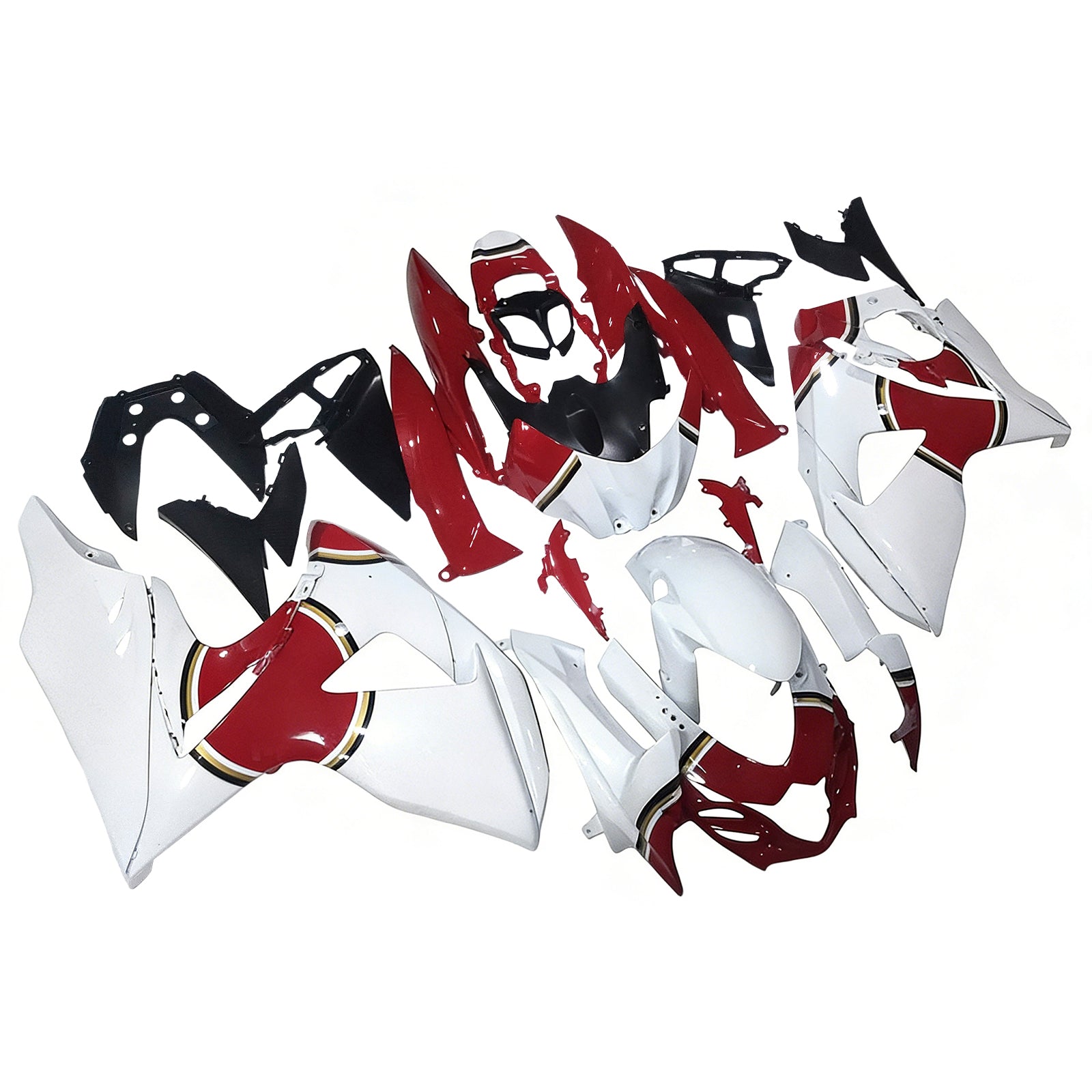 페어링 2009-2016 스즈키 GSXR 1000 화이트 & 레드 럭키 스트라이크 제네릭