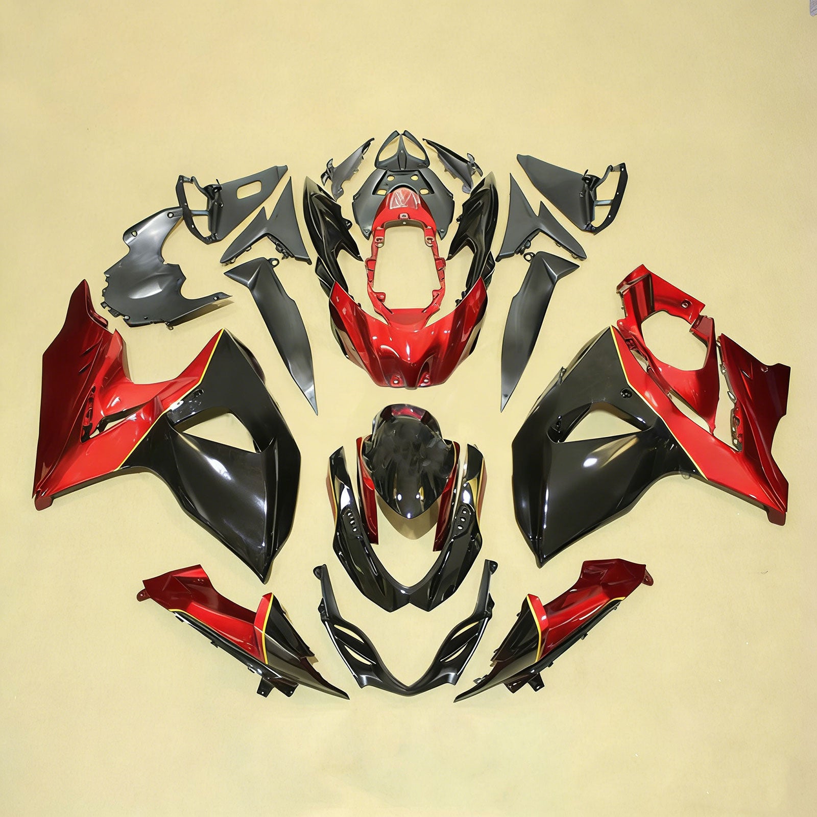 Amotopart Suzuki GSXR1000 2009-2016 K9 Fairing Kit Bodywork Plastic ABS