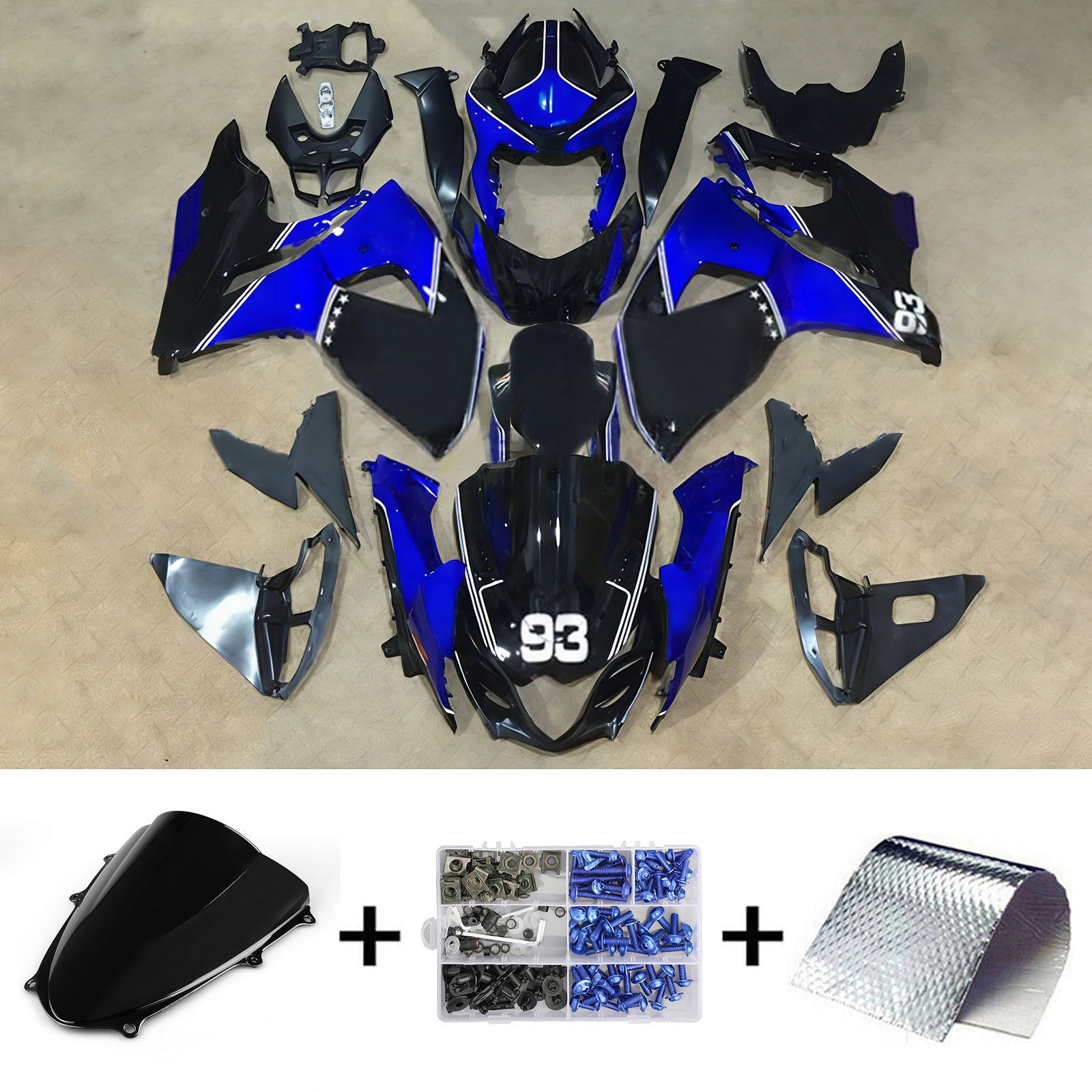 Amotopart Suzuki GSXR1000 2009-2016 K9 Fairing Kit Bodywork Plastic ABS