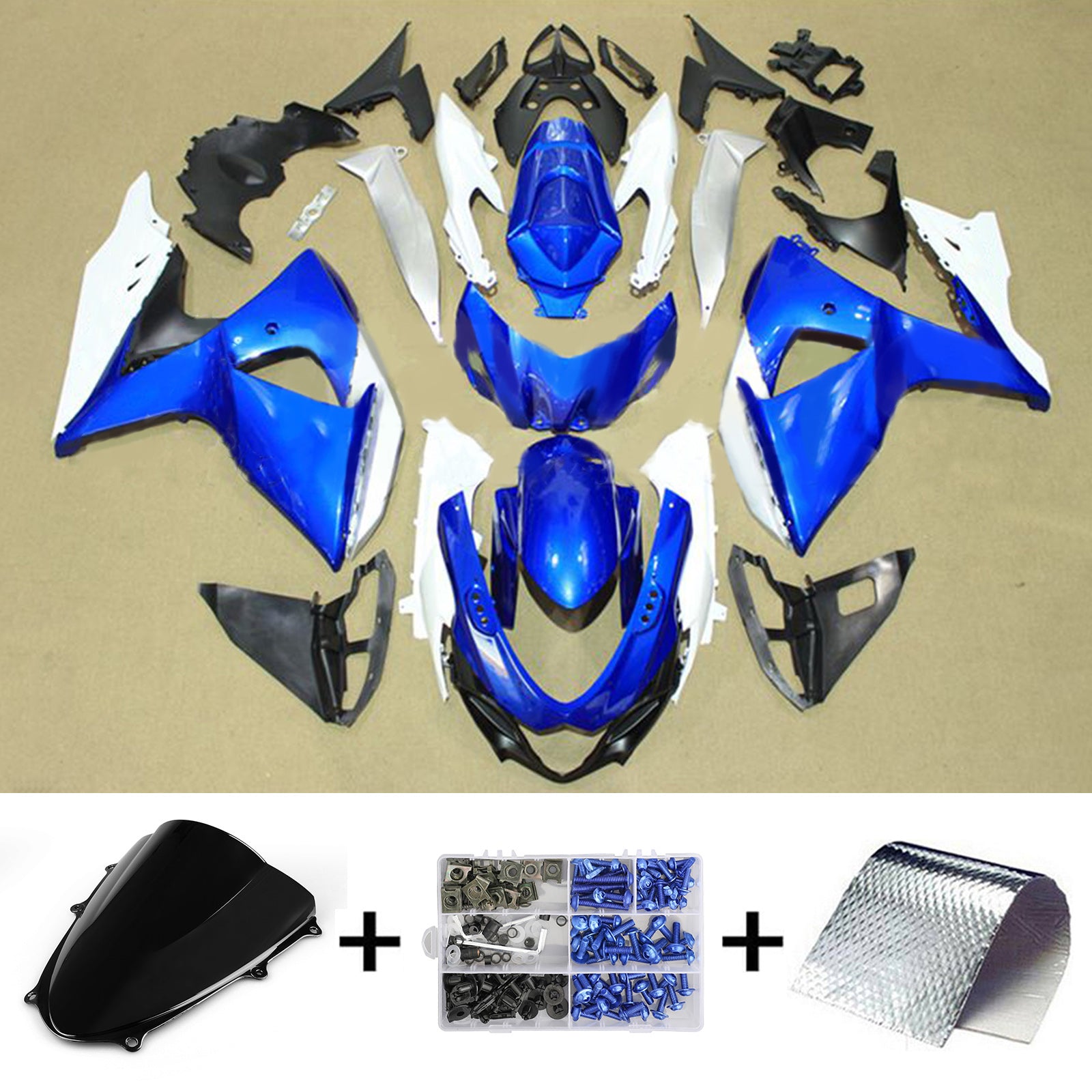Amotopart Suzuki GSXR1000 2009-2016 K9 페어링 키트 차체 플라스틱 복근