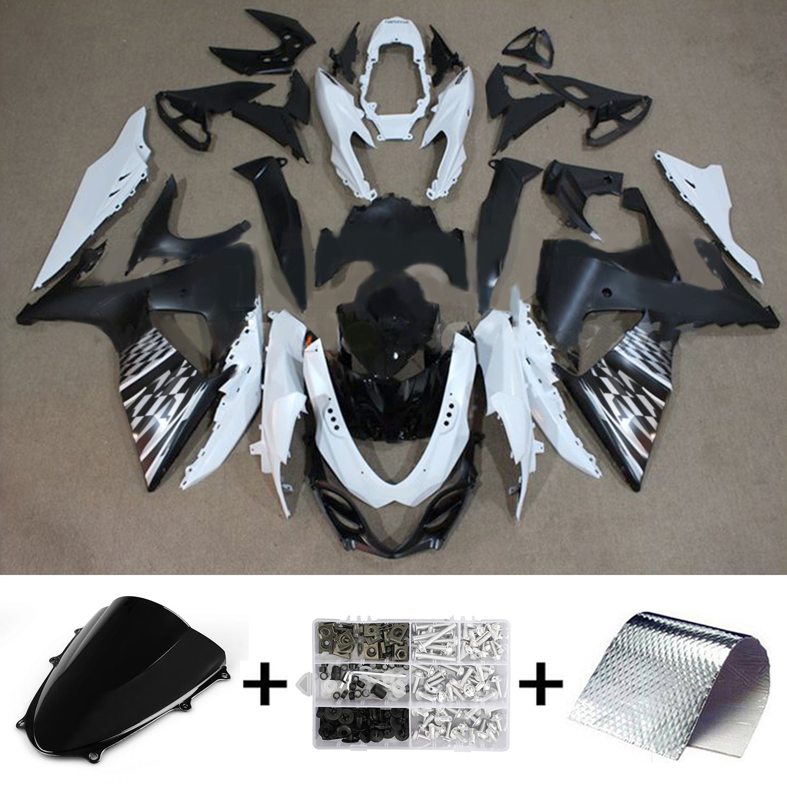 Amotopart Suzuki GSXR1000 2009-2016 K9 Fairing Kit Bodywork Plastic ABS